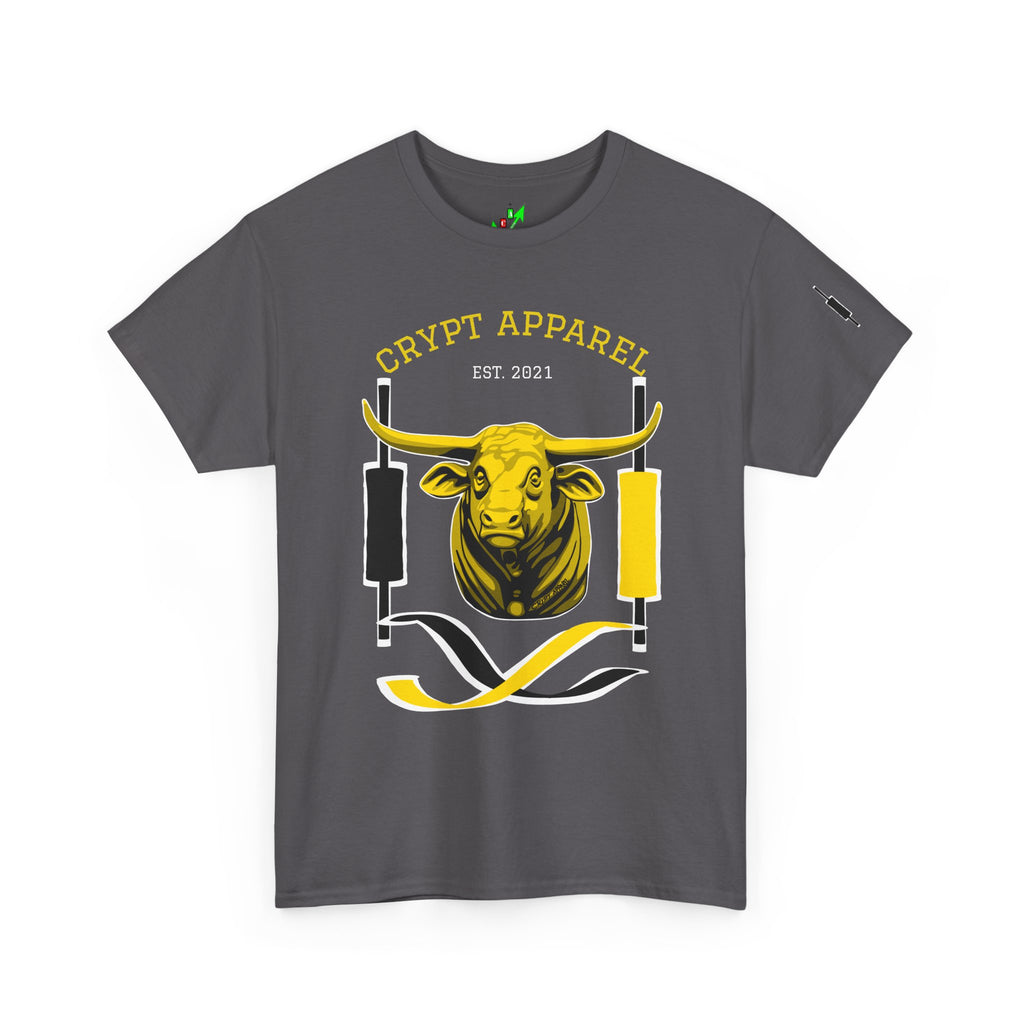 Golden Cross Bull Market Tee — "Crypt Apparel" Crypto Trading Stock Trading T-Shirt