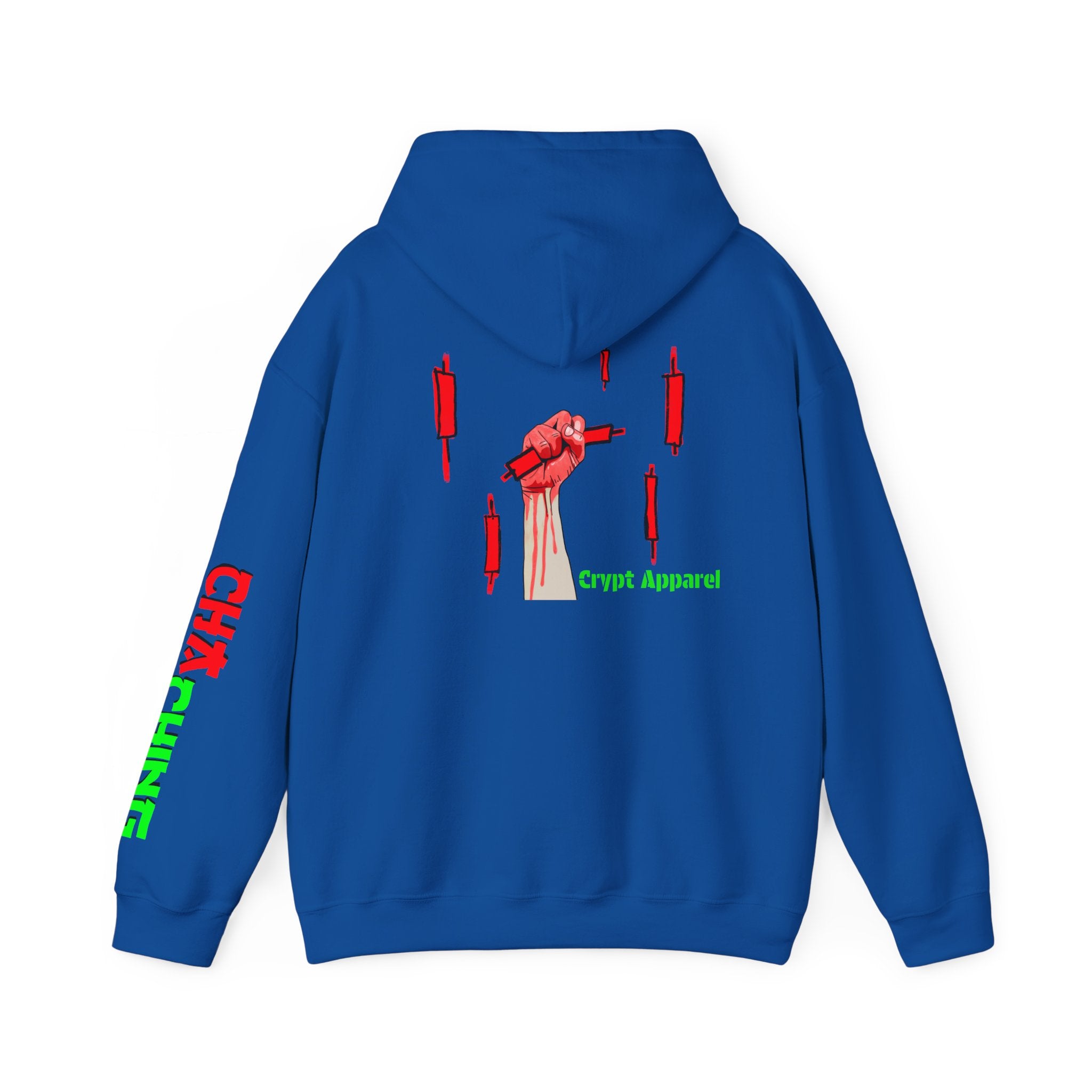 Catching Daggers Crypto Hoodie — Crypt Apparel Graphic Streetwear Pullover with Candle Motif