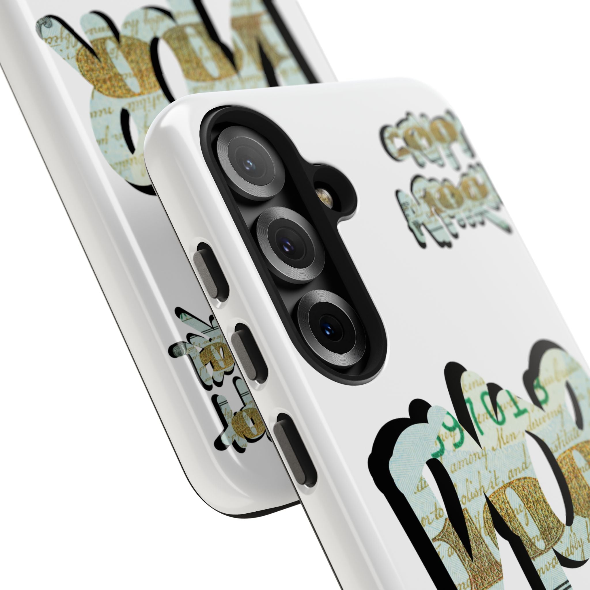 Tough Phone Case — Vintage Money Graffiti "Paper Hodl" Design