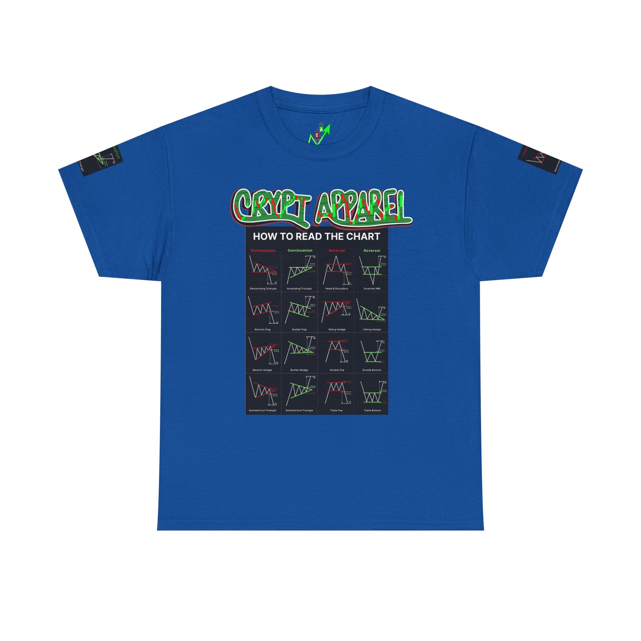Charted Tee — "Crypt Apparel" Trading Chart Shirt