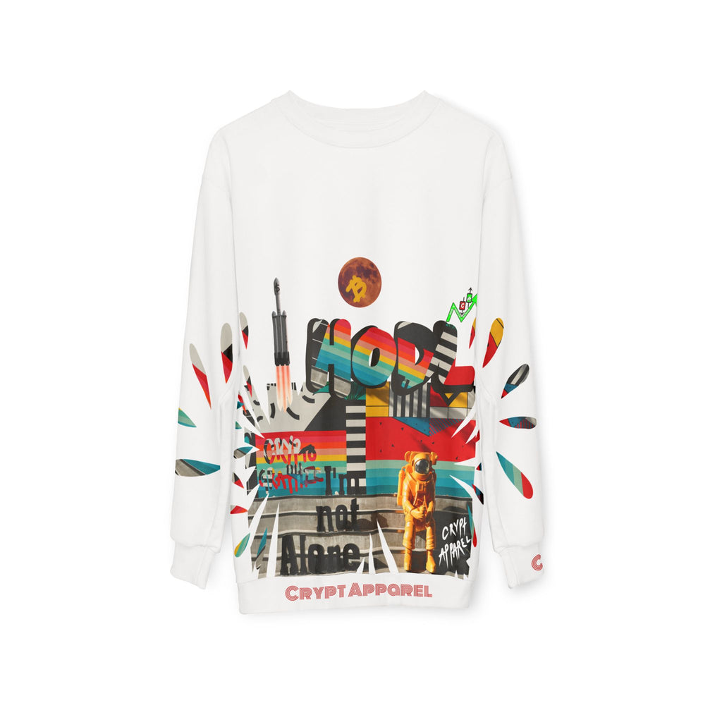 Urban Jungle crypto Sweatshirt | Crypt Apparel Graffiti Collage, 'Bitcoin Inspired' Graphic