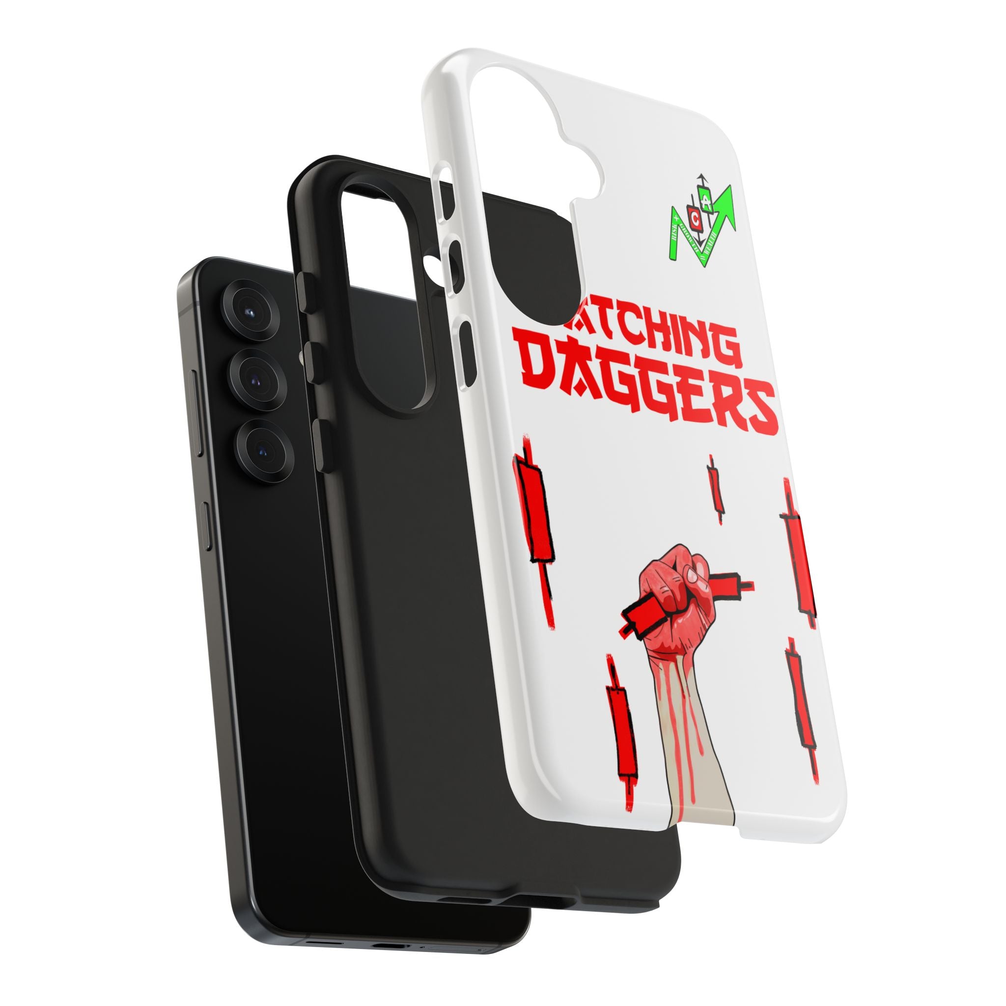 Catching Daggers Tough Phone Case — Crypt Apparel Graphic Protective Cover