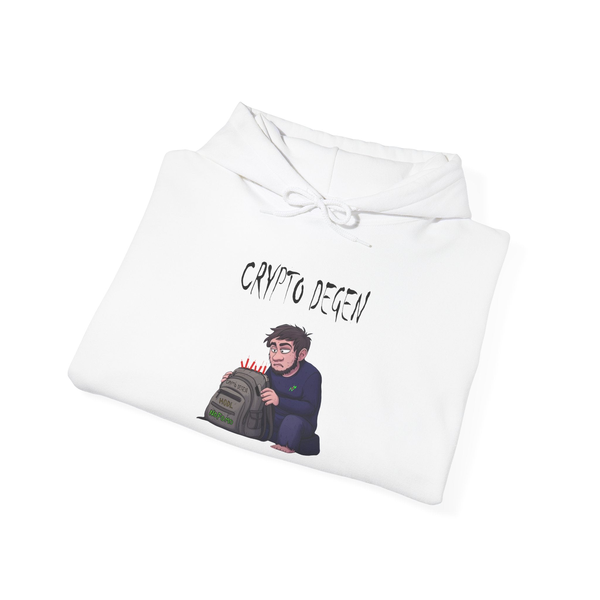 Crypto Degen Hoodie — Crypt Apparel Graphic Pullover