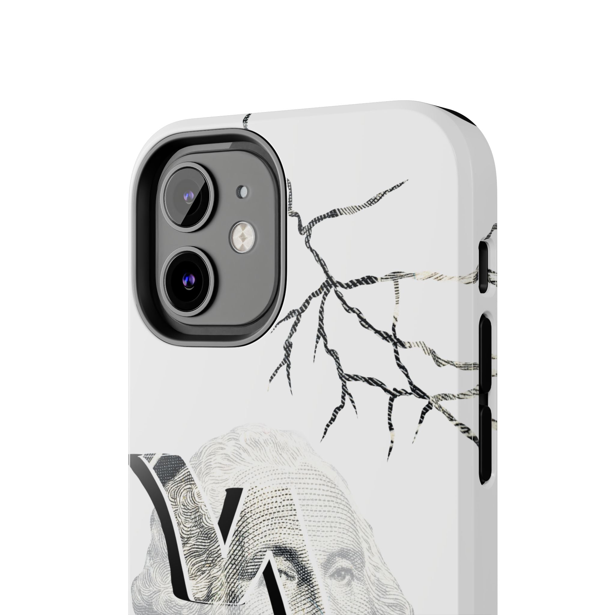 Brokenomics Crypto Tough Phone Case — 'Crypt Apparel' Cracked Dollar Graphic Protective Cover