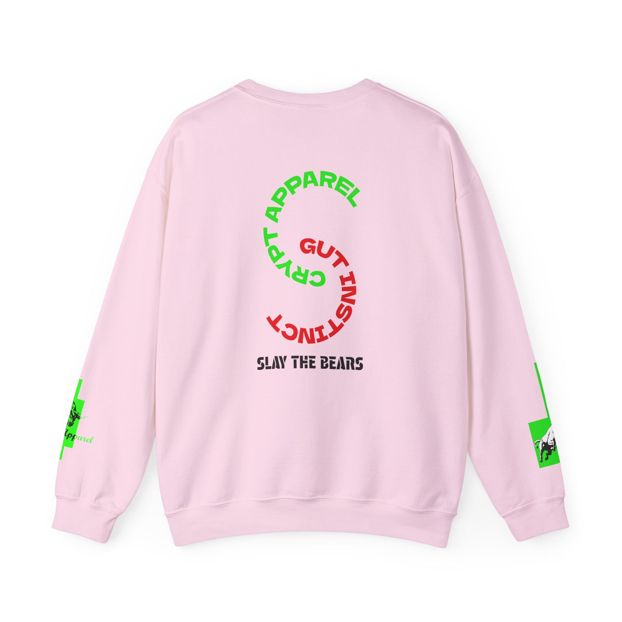 Gut Instinct Bulls Vs Bears Crewneck Sweatshirt — Crypt Apparel 'Slay The Bears' Graphic Pullover