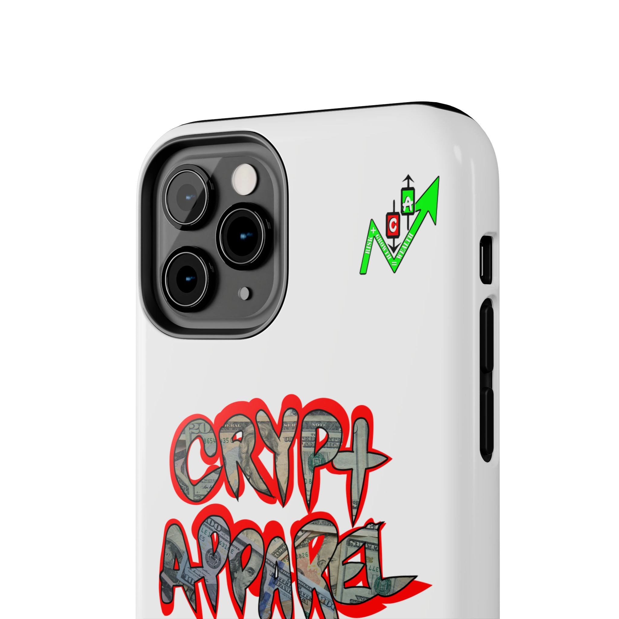 DEFY with DEFI Tough Phone Case — "Crypt Apparel: "Money" Graffiti Crypto Design
