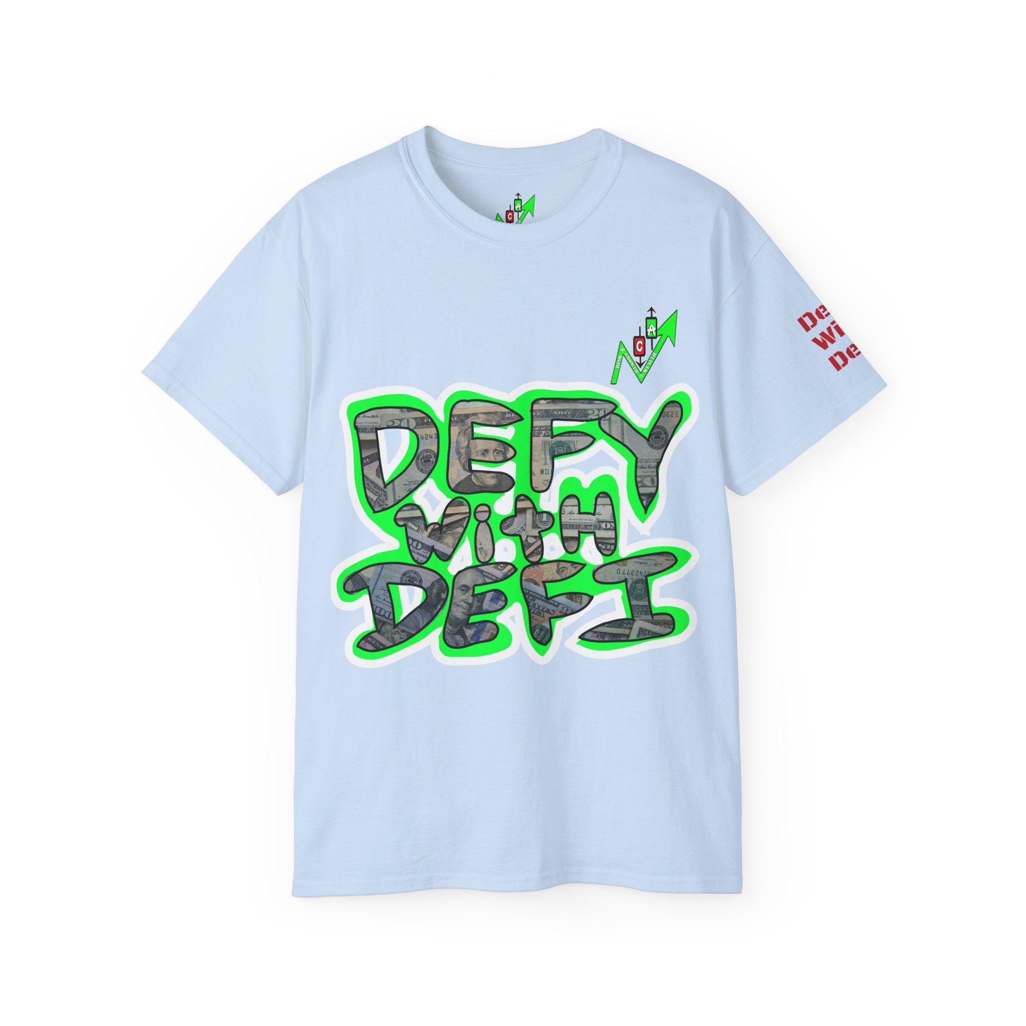 Defy With DeFi Crypto Inspired Tee | Crypt Apparel Graphic T Shirt