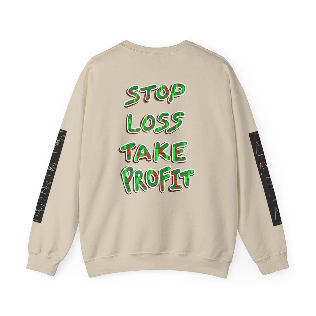 Charted Crewneck Sweatshirt — “Crypt Apparel” Graphic