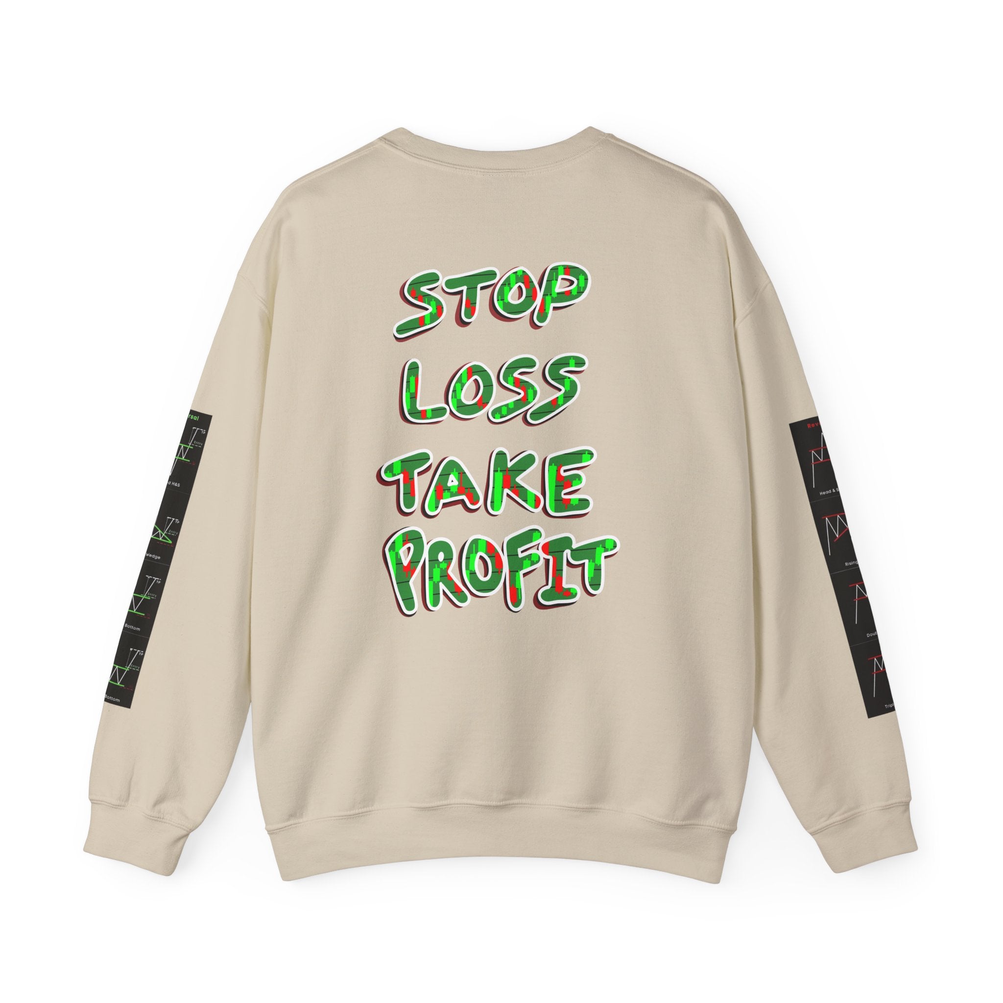 Charted Crewneck Sweatshirt — “Crypt Apparel” Graphic