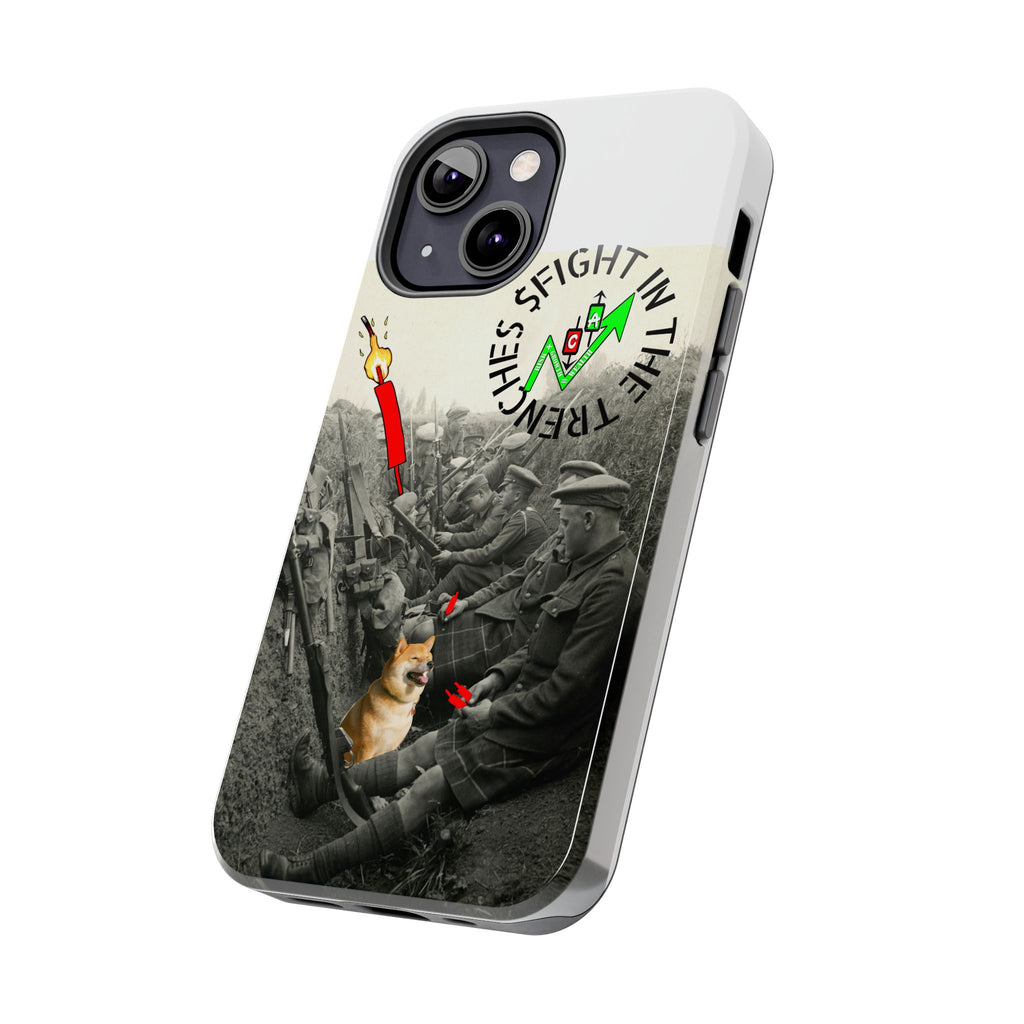 The Trenches Tough Phone Case — Crypt Apparel Trench Dog & Candle Design