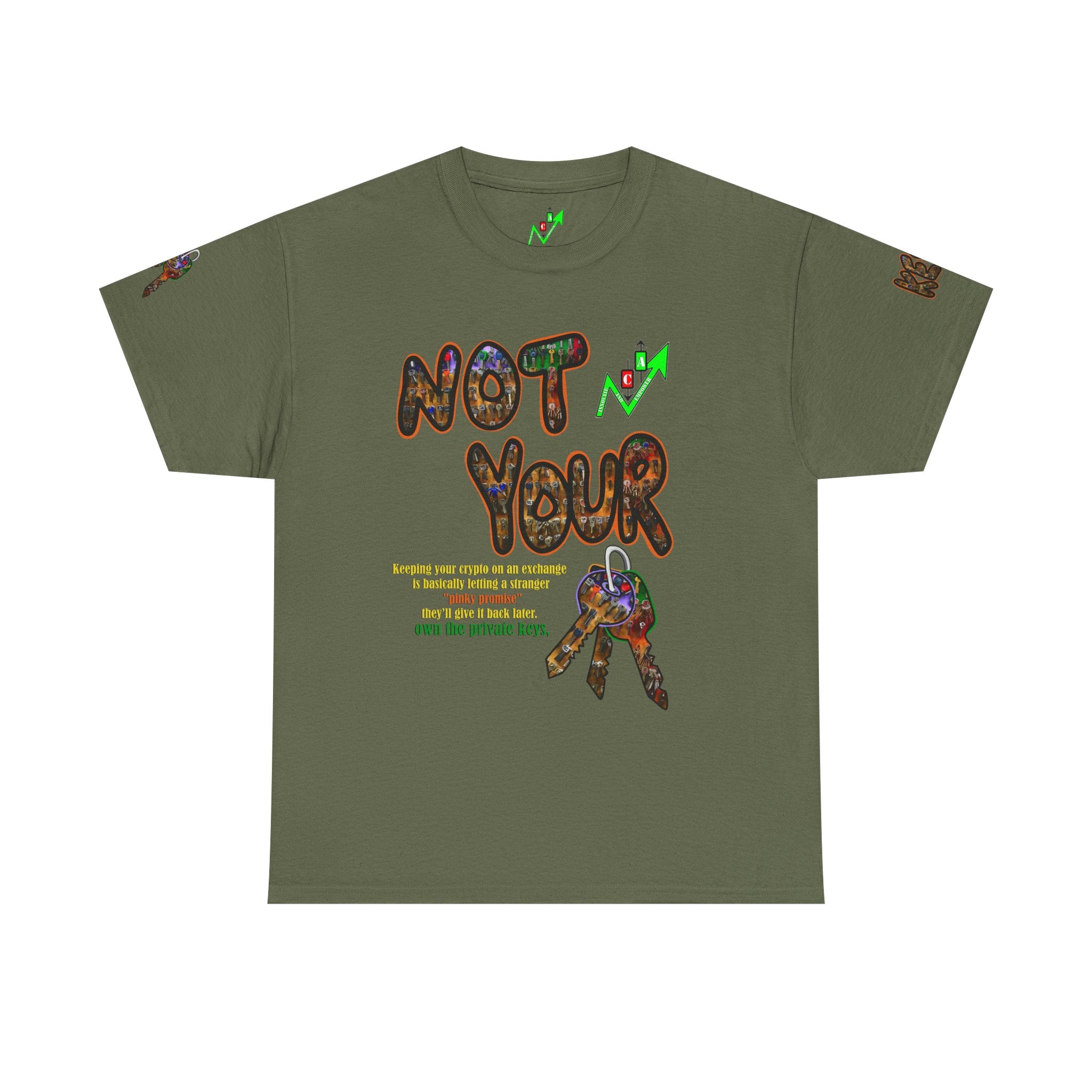 Not Your Keys Graphic Tee — "Crypt Apparel" Statement T-Shirt