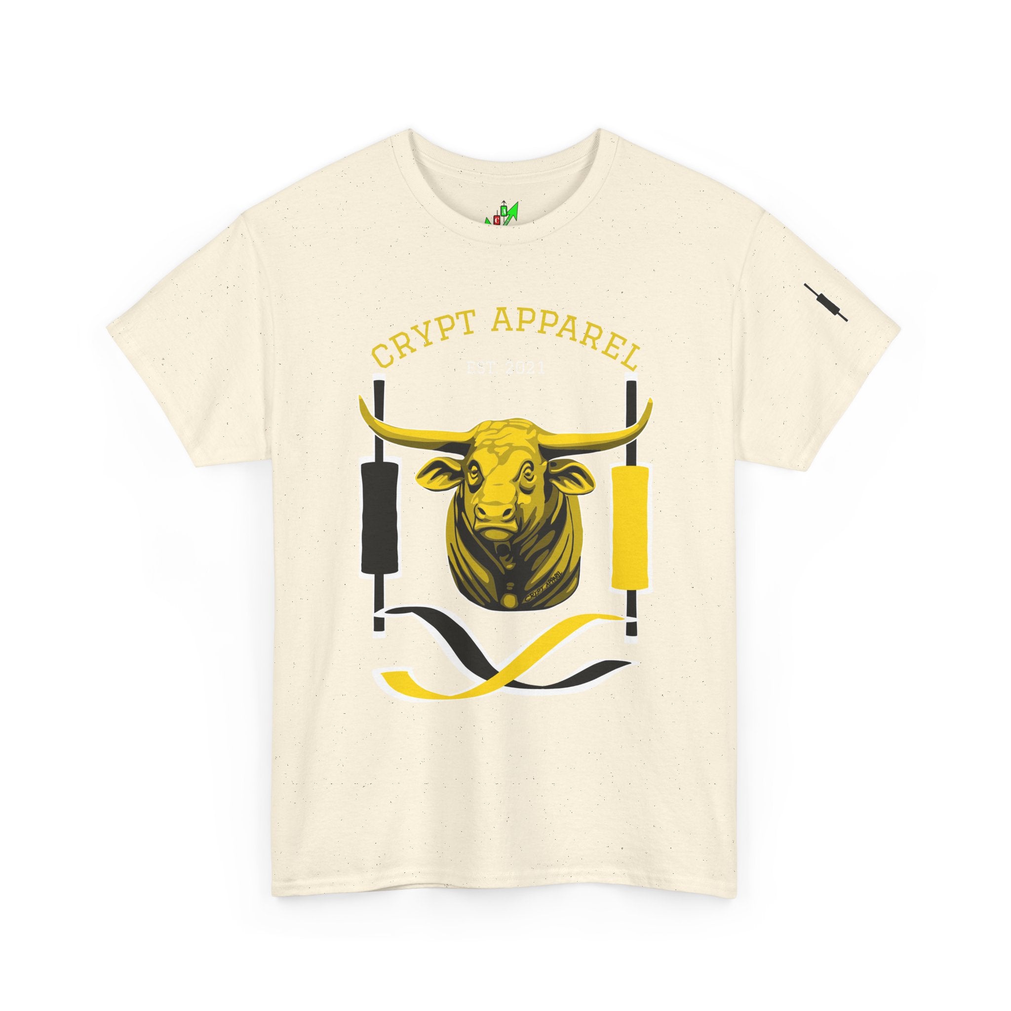 Golden Cross Bull Market Tee — "Crypt Apparel" Crypto Trading Stock Trading T-Shirt