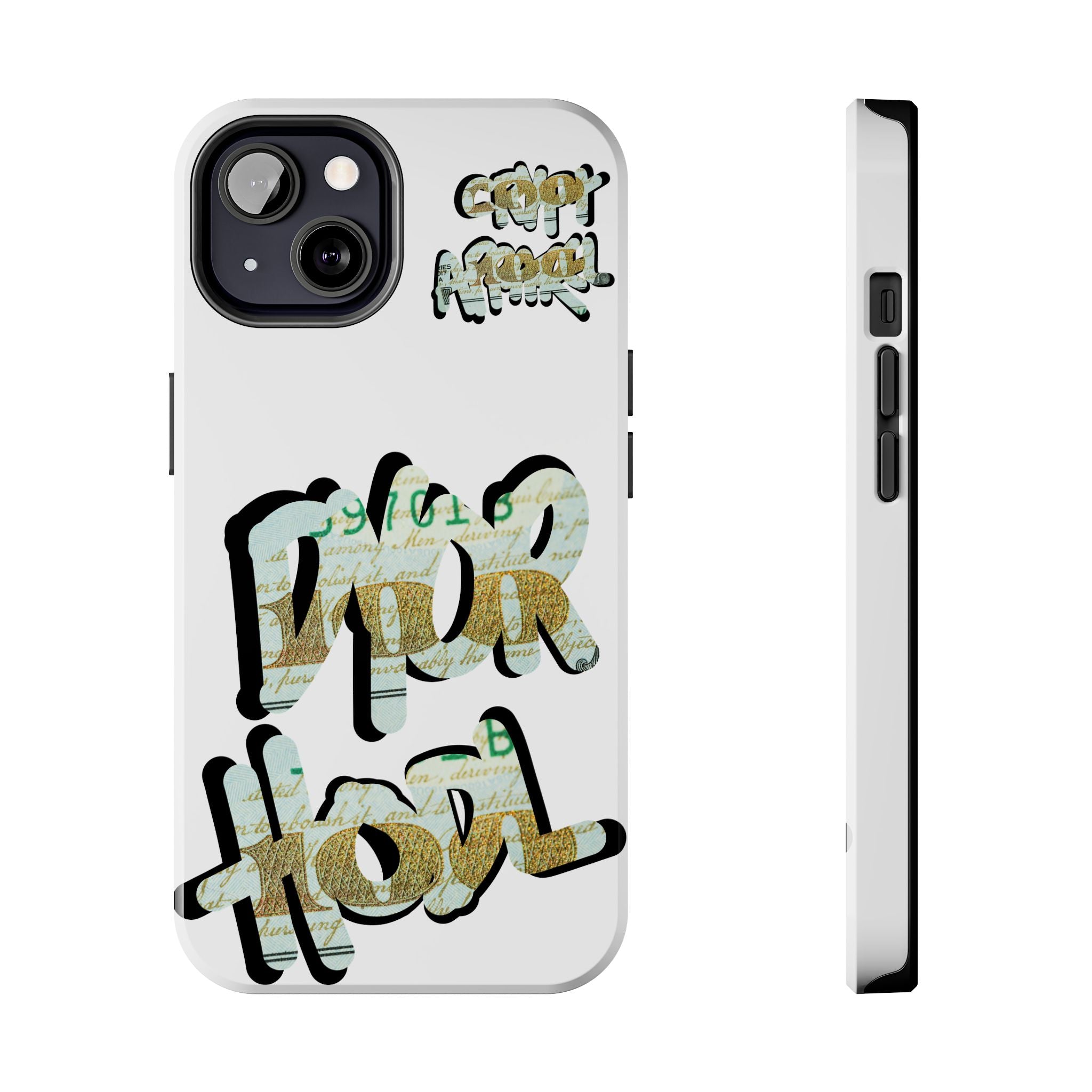 Tough Phone Case — Vintage Money Graffiti "Paper Hodl" Design