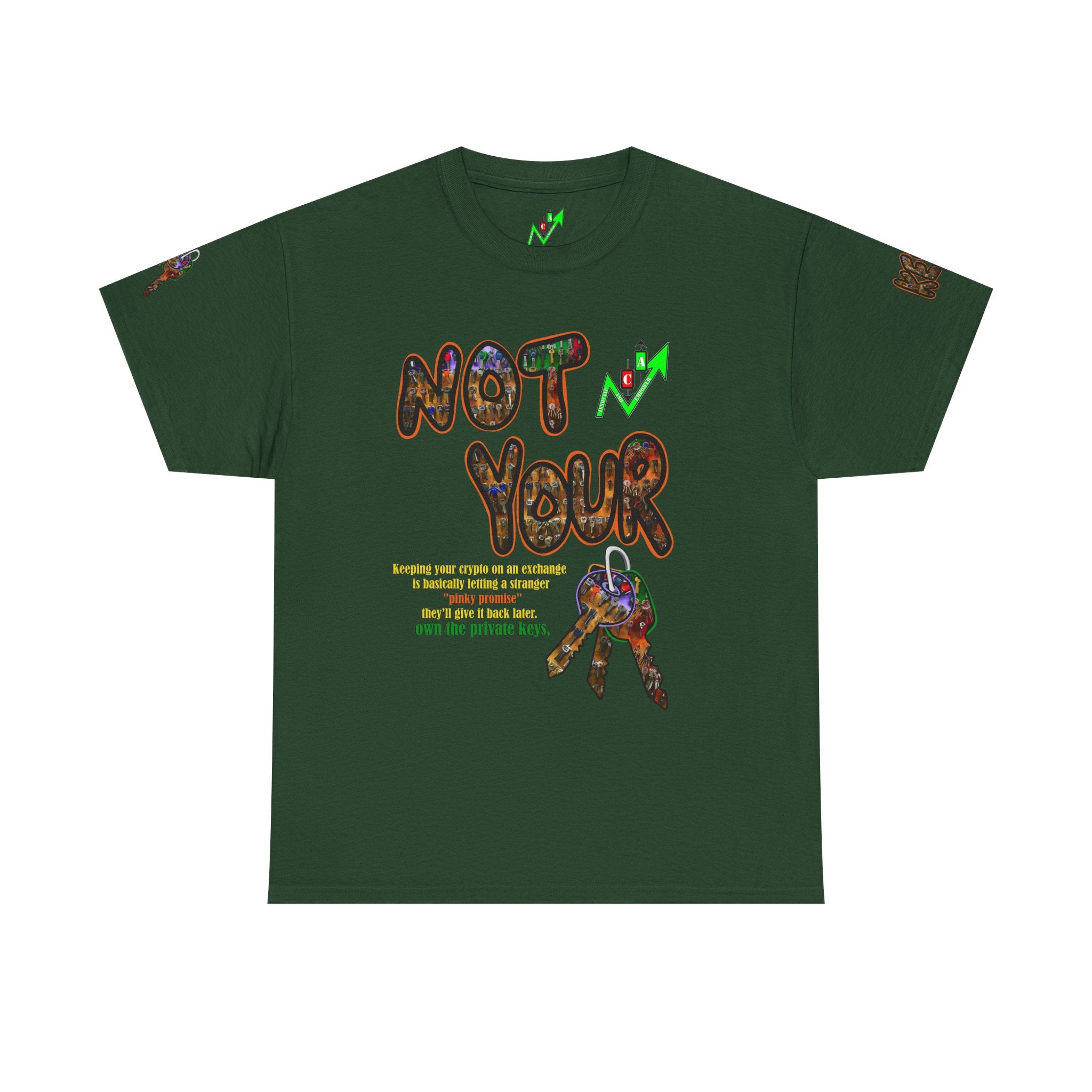 Not Your Keys Graphic Tee — "Crypt Apparel" Statement T-Shirt