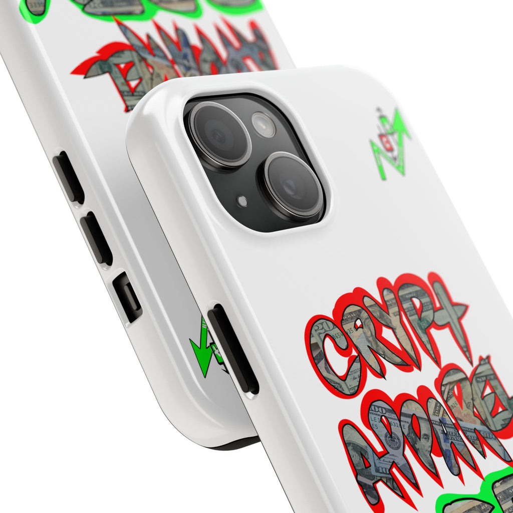 DEFY with DEFI Tough Phone Case — "Crypt Apparel: "Money" Graffiti Crypto Design