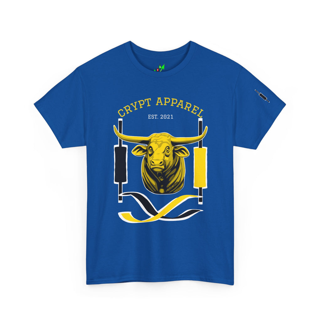 Golden Cross Bull Market Tee — "Crypt Apparel" Crypto Trading Stock Trading T-Shirt