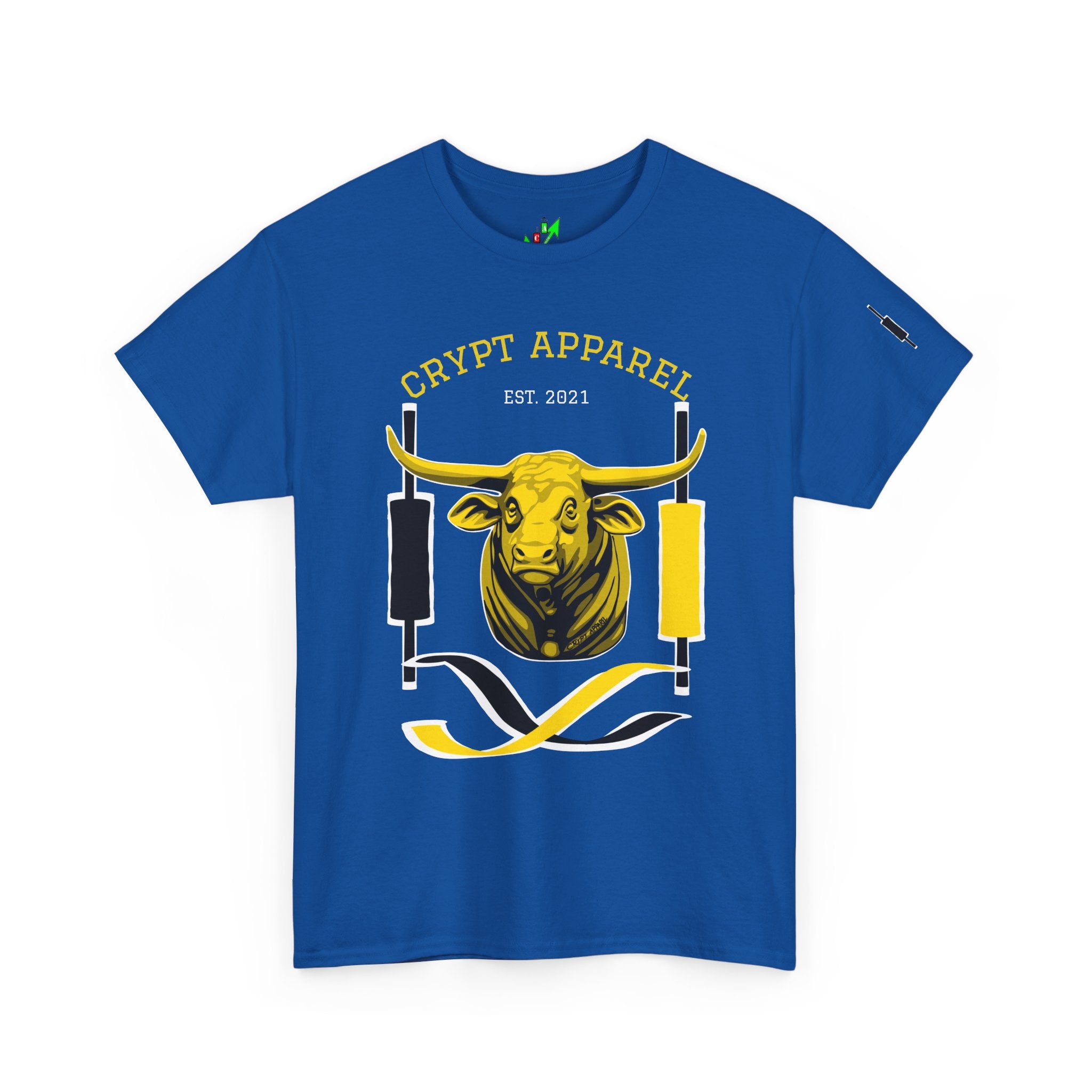 Golden Cross Bull Market Tee — "Crypt Apparel" Crypto Trading Stock Trading T-Shirt