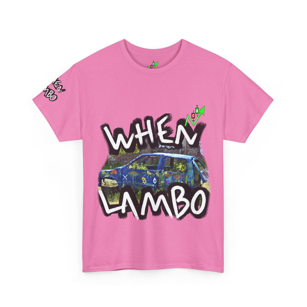 When Lambo Bitcoin inspired Crypto Graphic Tee | Crypt Apparel Car Streetwear