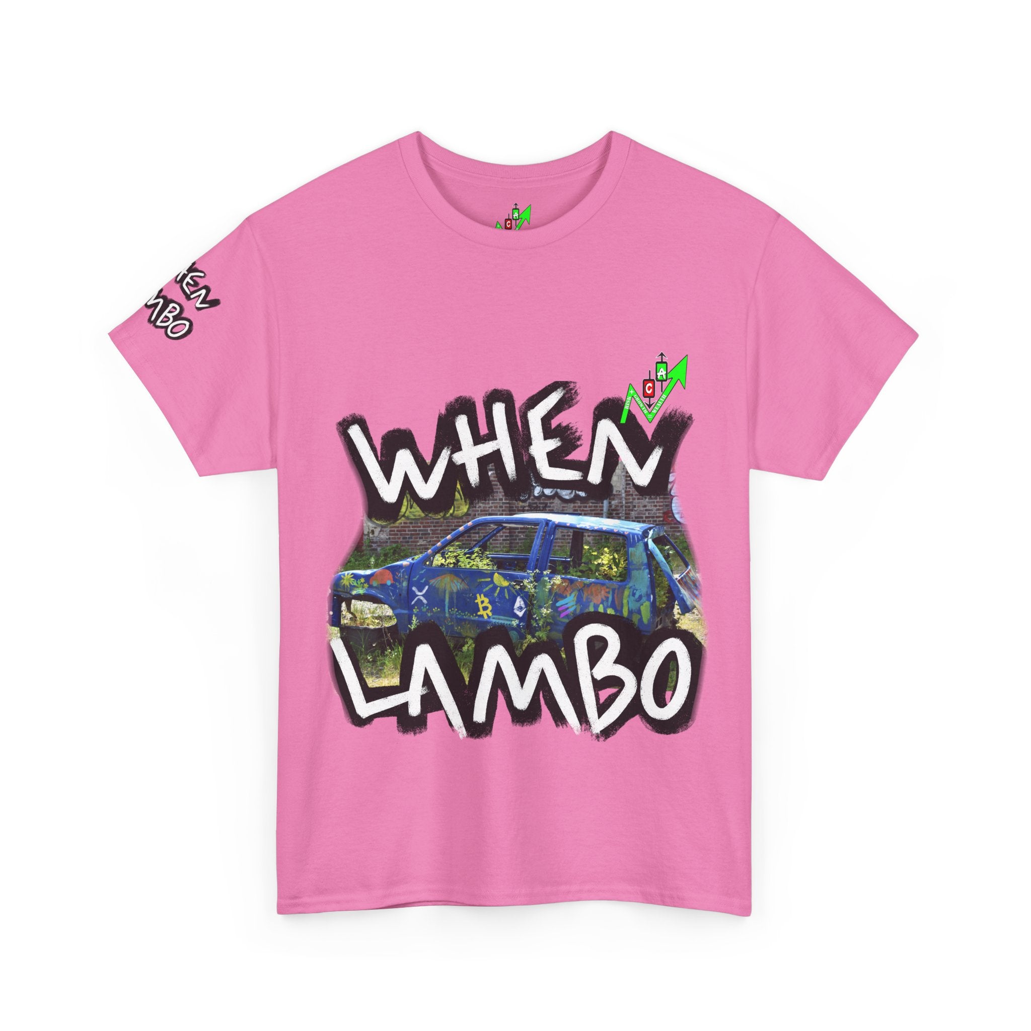 When Lambo Bitcoin inspired Crypto Graphic Tee | Crypt Apparel Car Streetwear