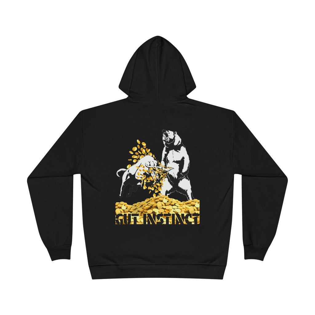 Gut Instinct Bull vs Bear Crypto Hoodie - Dual Sided Slay The Bears Streetwear Pullover