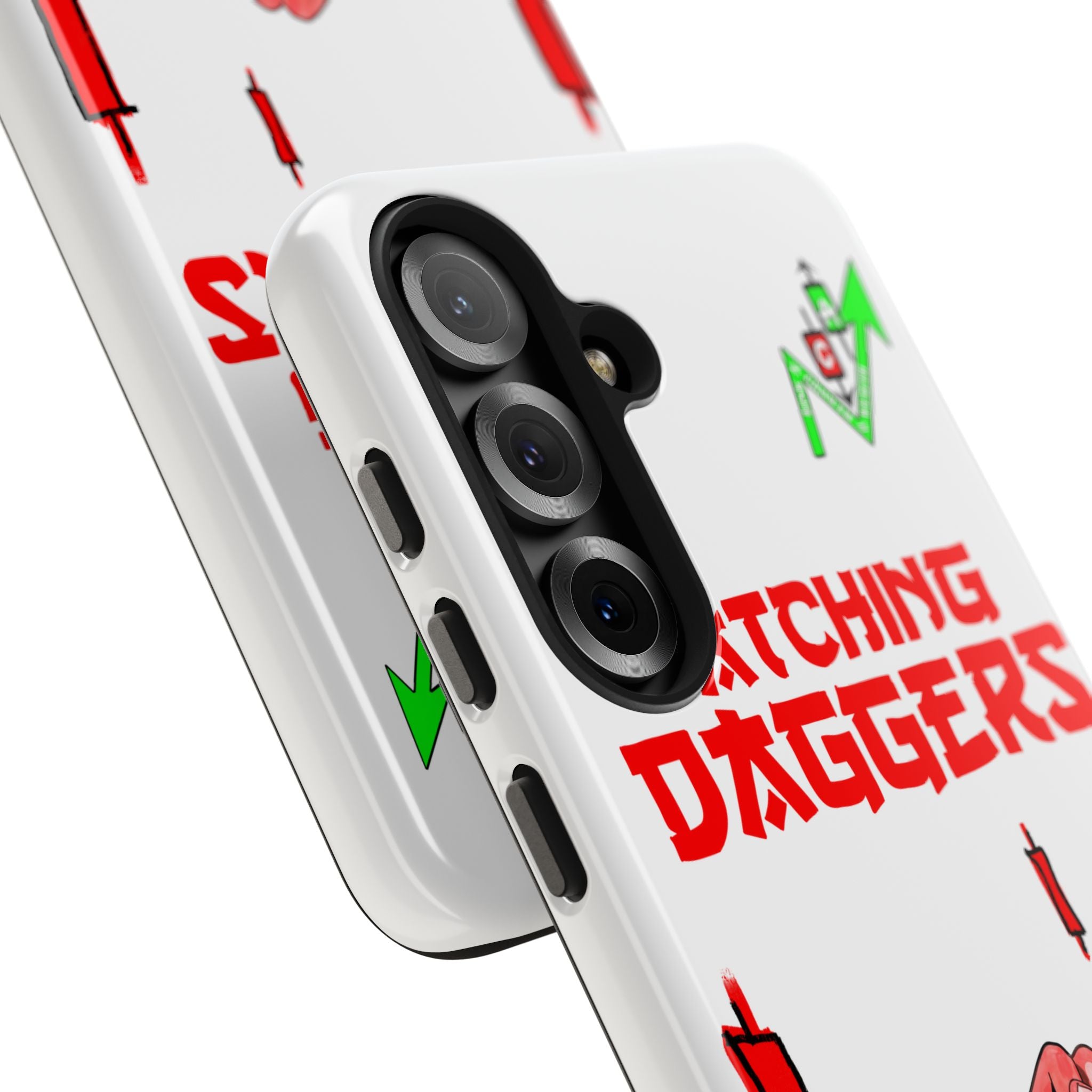 Catching Daggers Tough Phone Case — Crypt Apparel Graphic Protective Cover