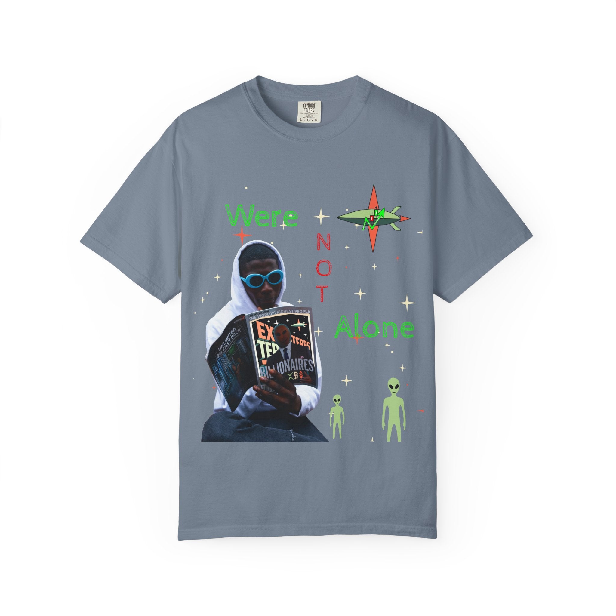Extraterrestrial Traders Crypto T-Shirt — "We're Not Alone" Alien Graphic Tee