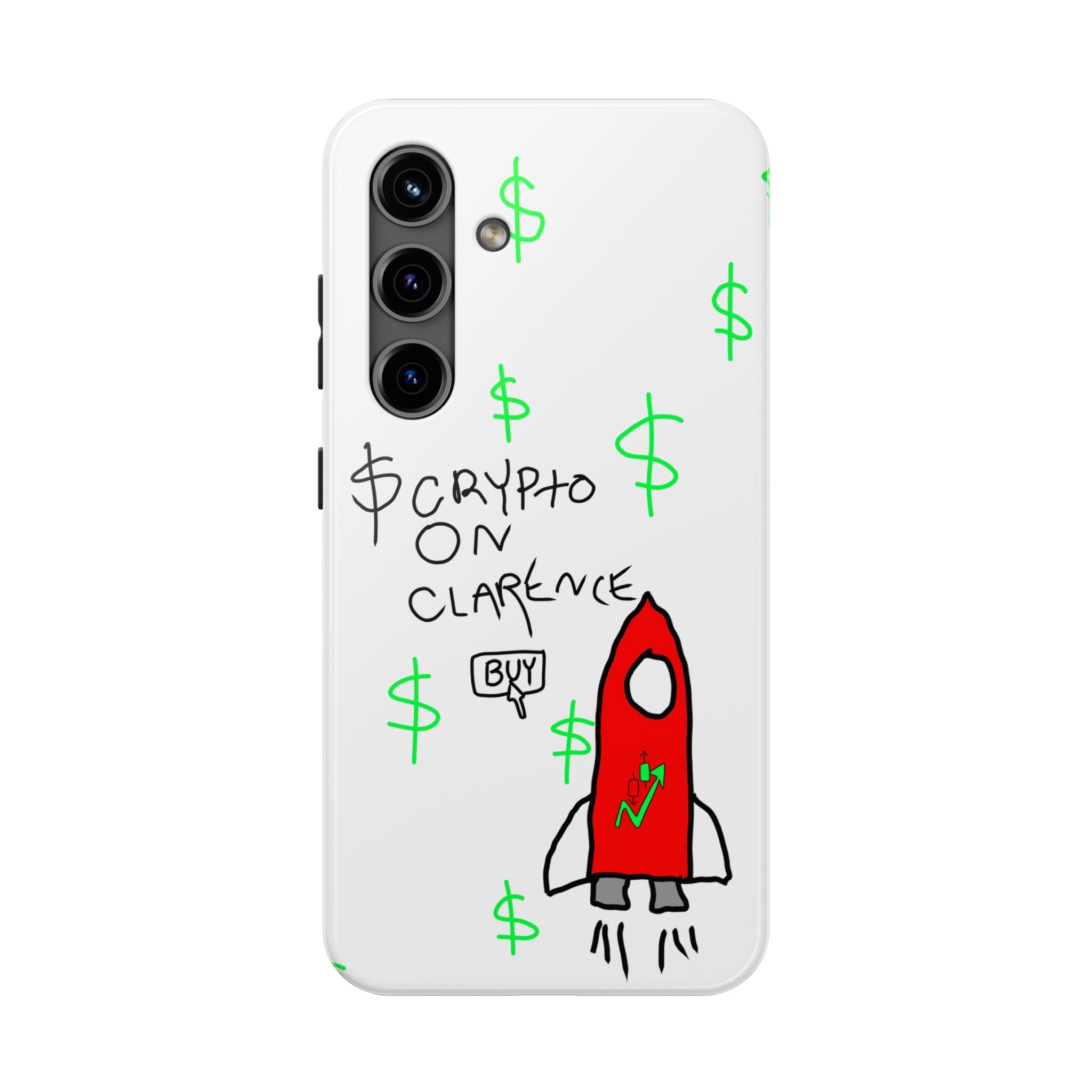 Crypto On Clarence Phone Case — Crypt Apparel Degen Design