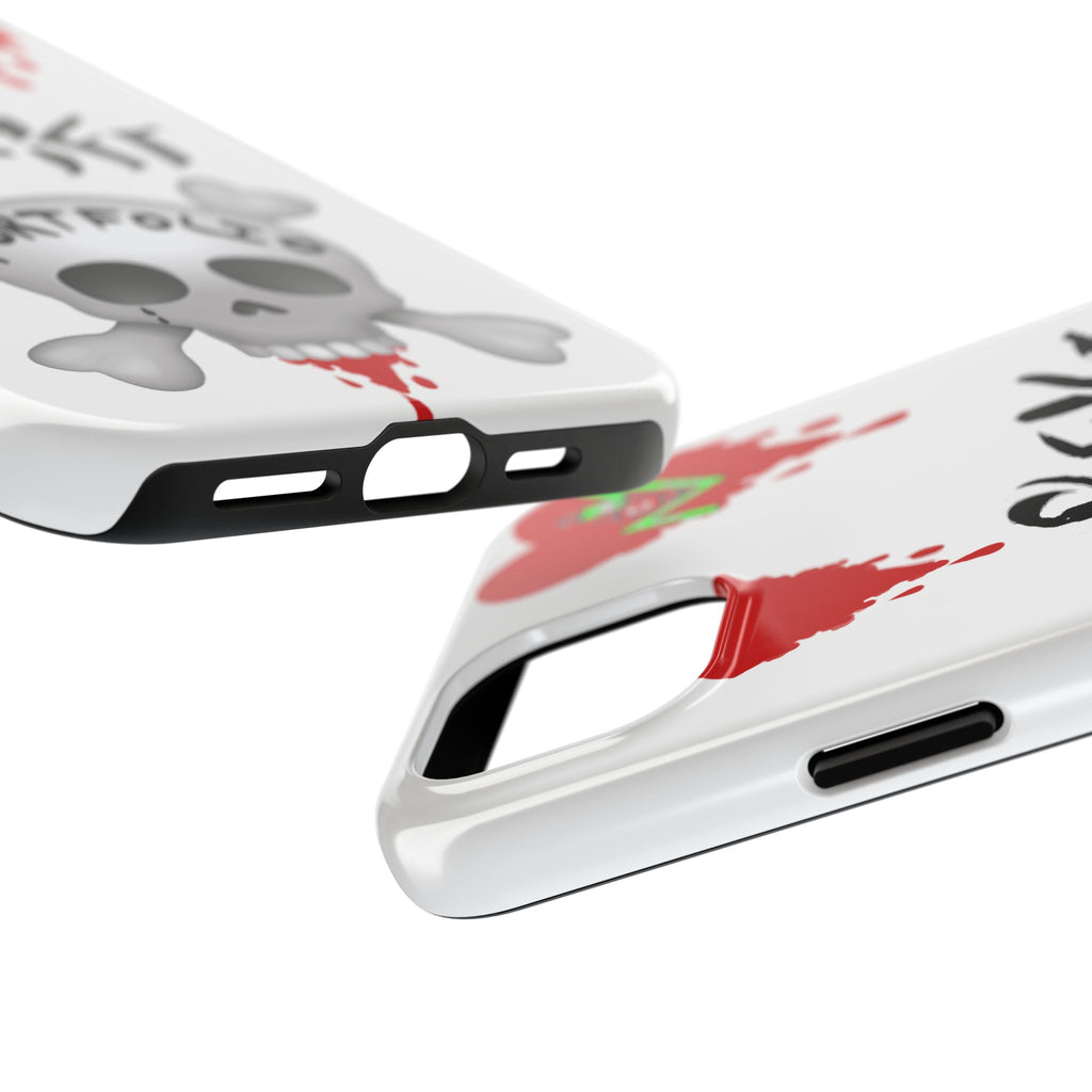 Rekt Portfolio Tough Phone Case — Skull & Dripping Heart Protective Cover