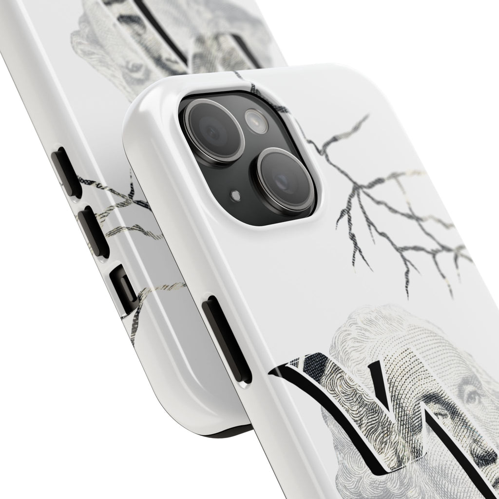 Brokenomics Crypto Tough Phone Case — 'Crypt Apparel' Cracked Dollar Graphic Protective Cover