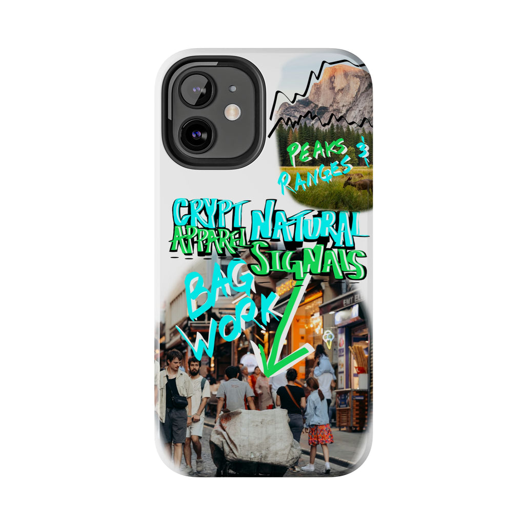 Natural Signals Tough Phone Case — Crypt Apparel Street Collage Design