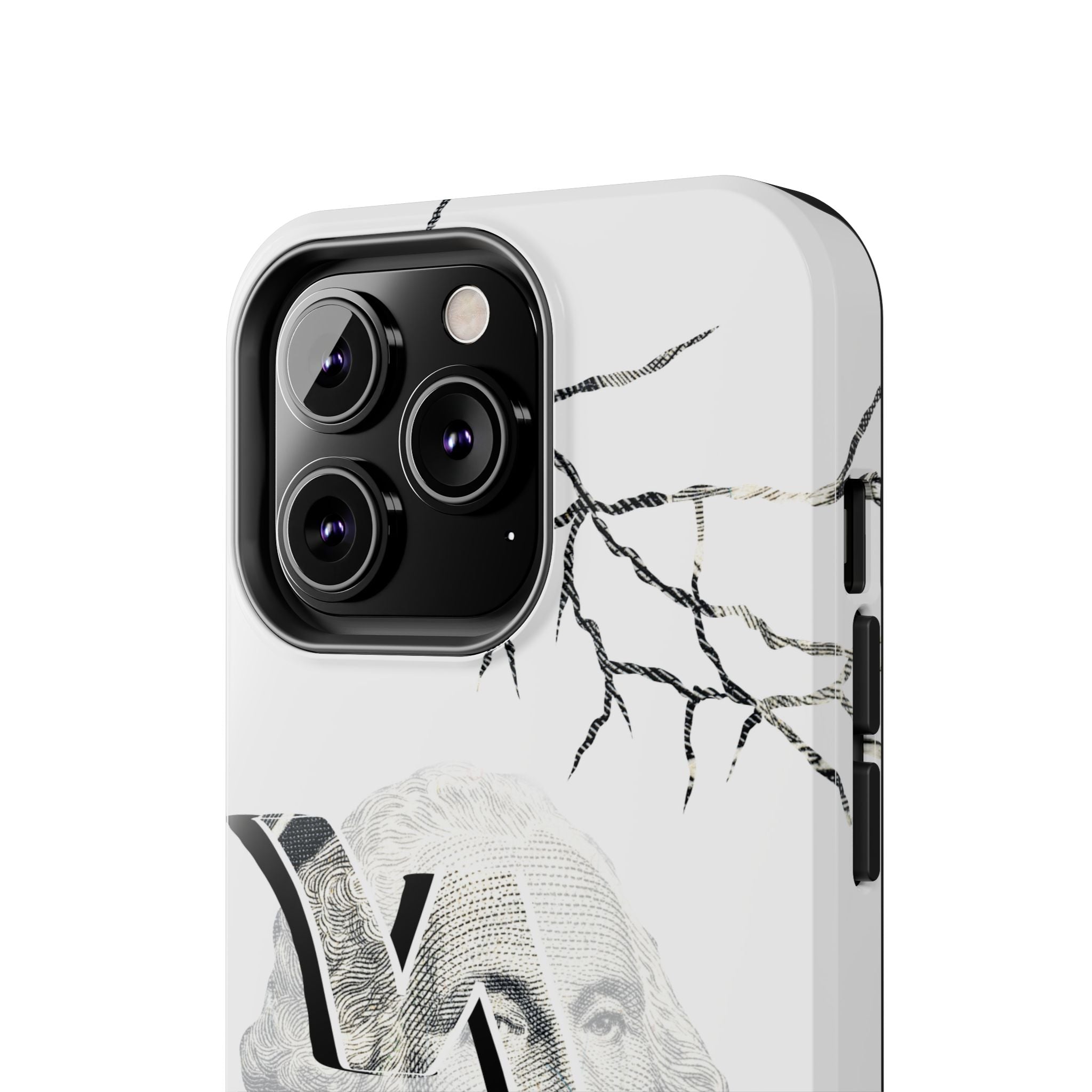 Brokenomics Crypto Tough Phone Case — 'Crypt Apparel' Cracked Dollar Graphic Protective Cover