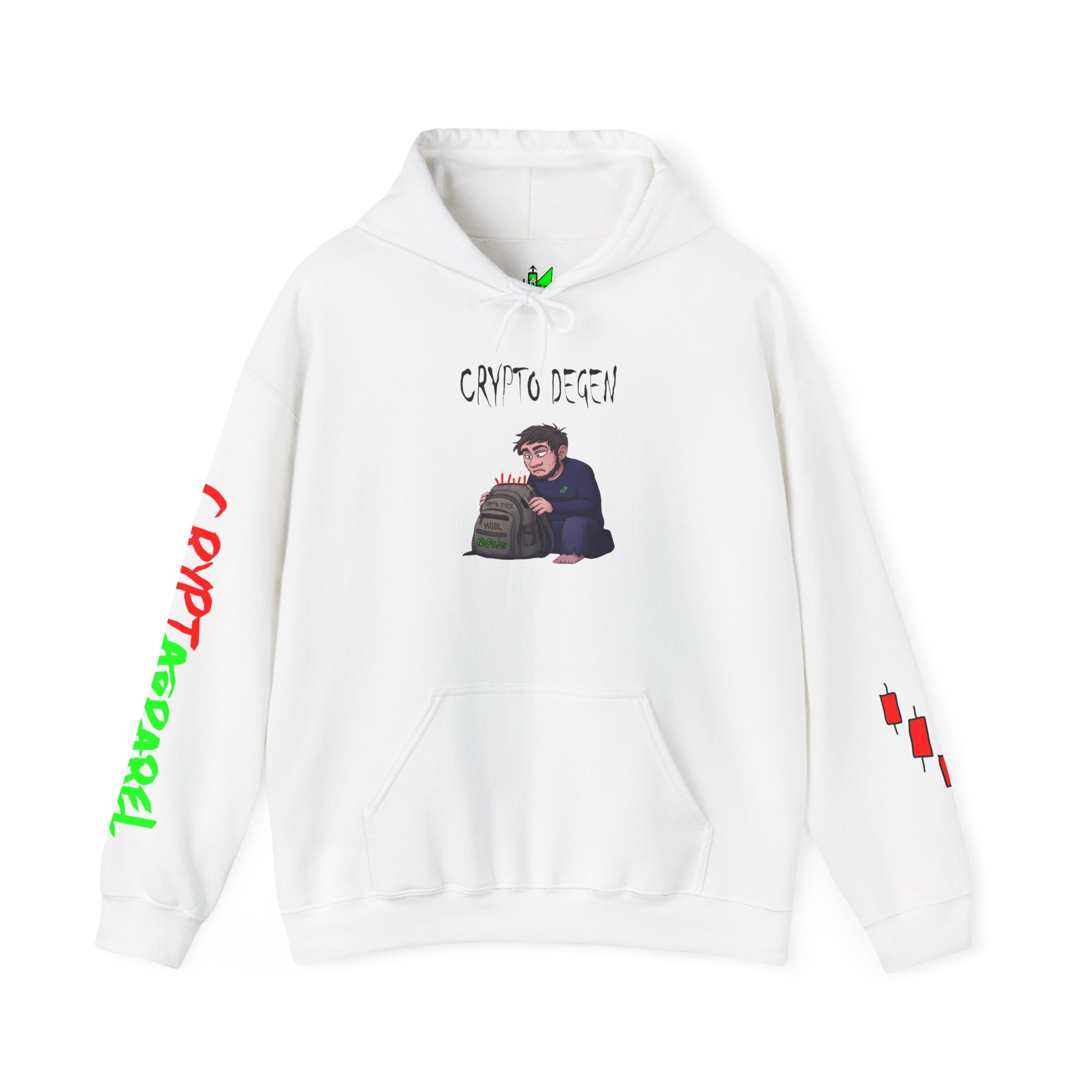 Crypto Degen Hoodie — Crypt Apparel Graphic Pullover