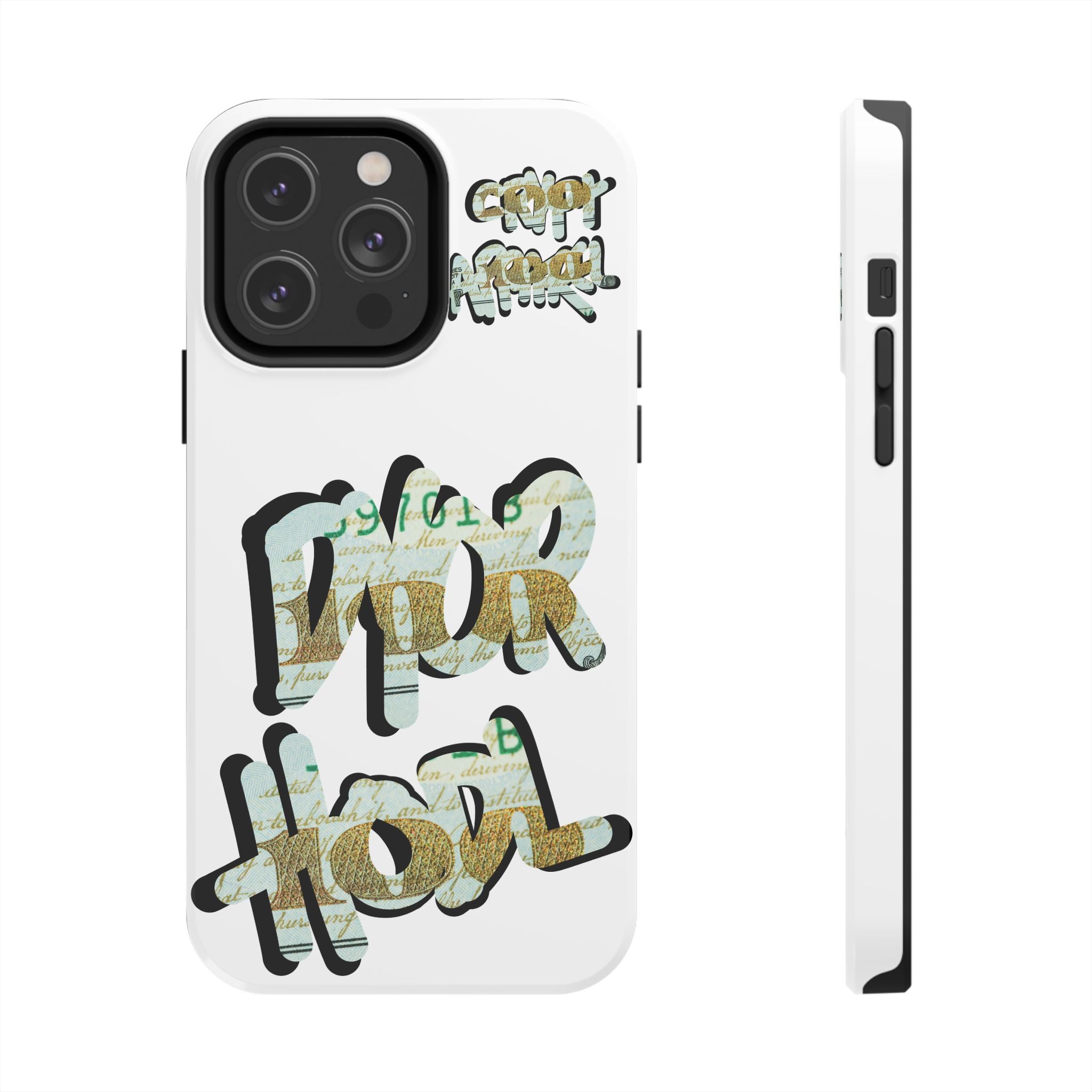 Tough Phone Case — Vintage Money Graffiti "Paper Hodl" Design