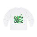 Defy With DeFi Crypto Inspired long sleeve tee | Crypt Apparel Graffiti Shirt