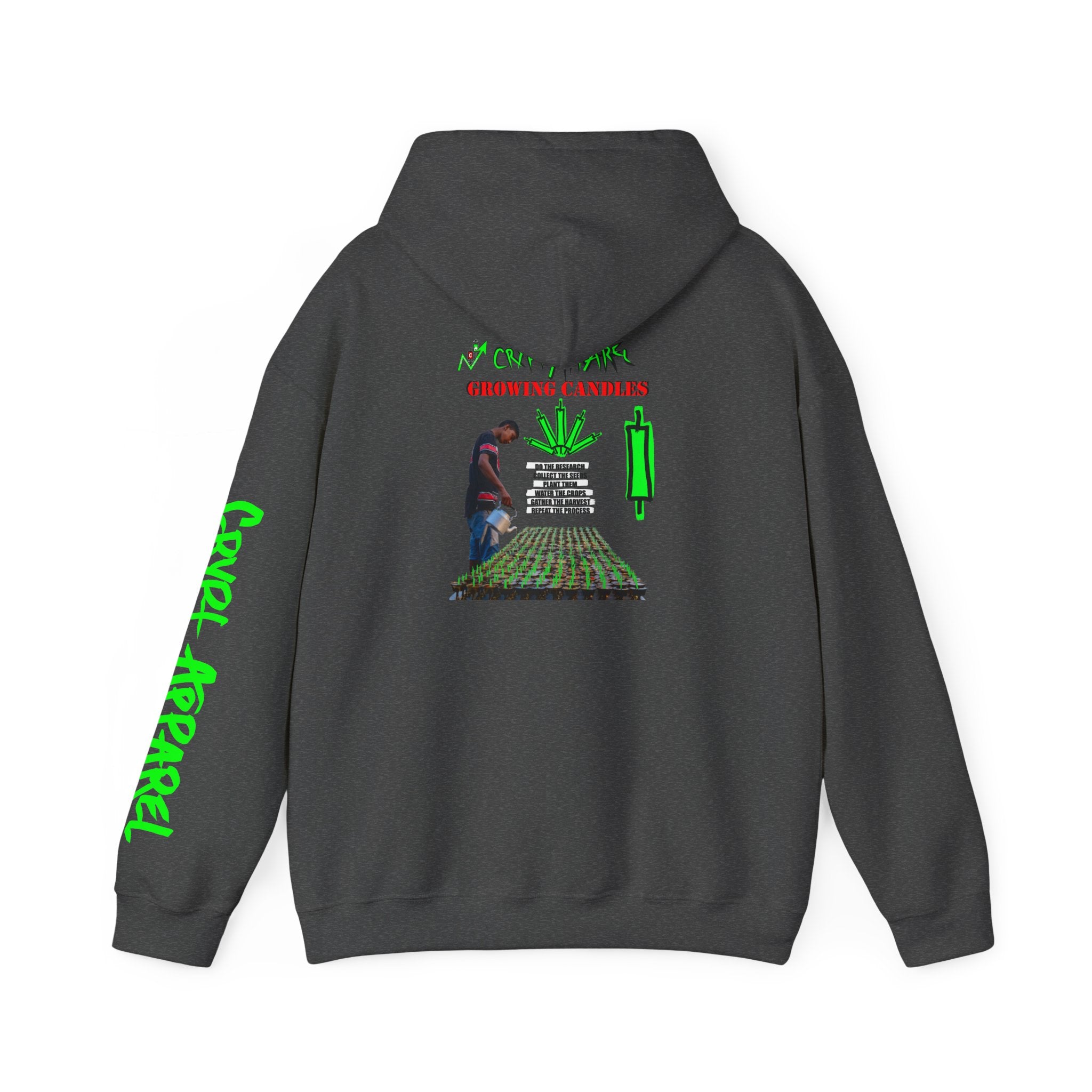 Growing Candles Crypto Hoodie | Crypt Apparel Nurturing Charts