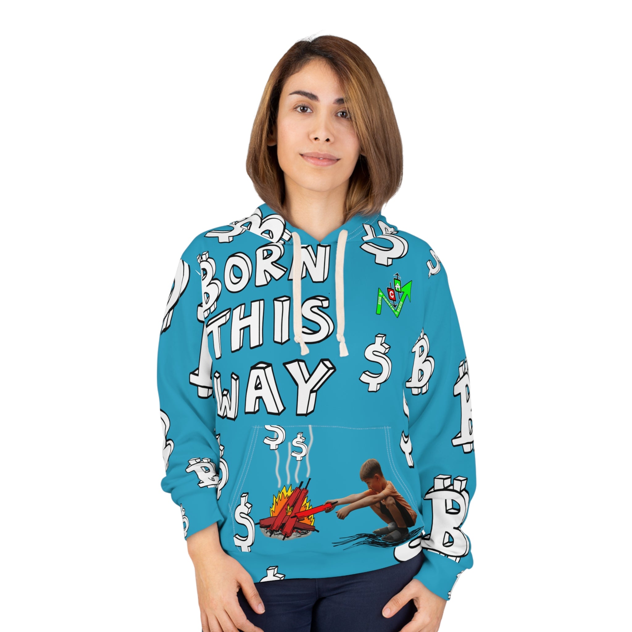 Born This Way Bitcoin Inspired Graphic Hoodie | Crypt Apparel