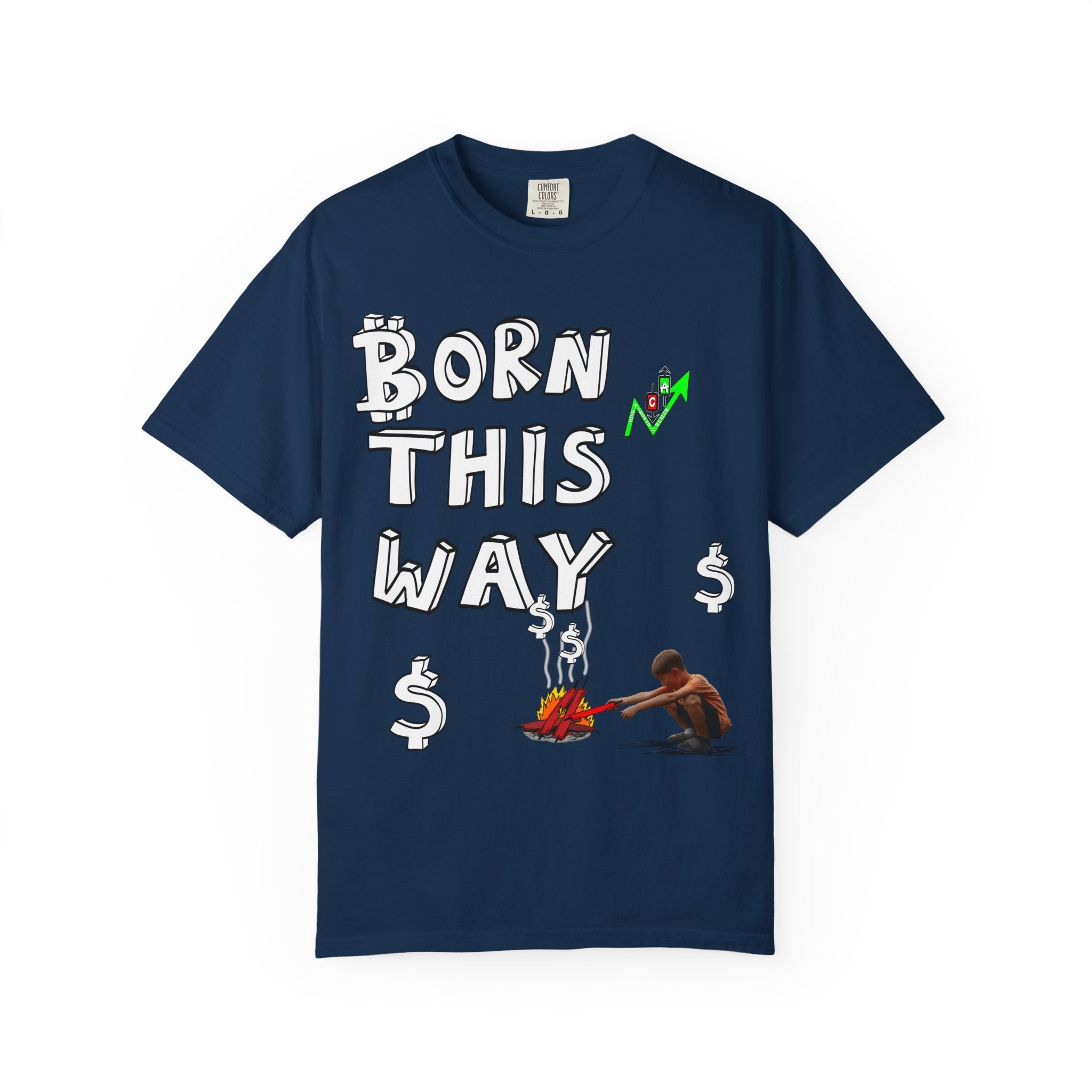 Born This Way Bitcoin inspired Crypto graphic tee | Crypt Apparel