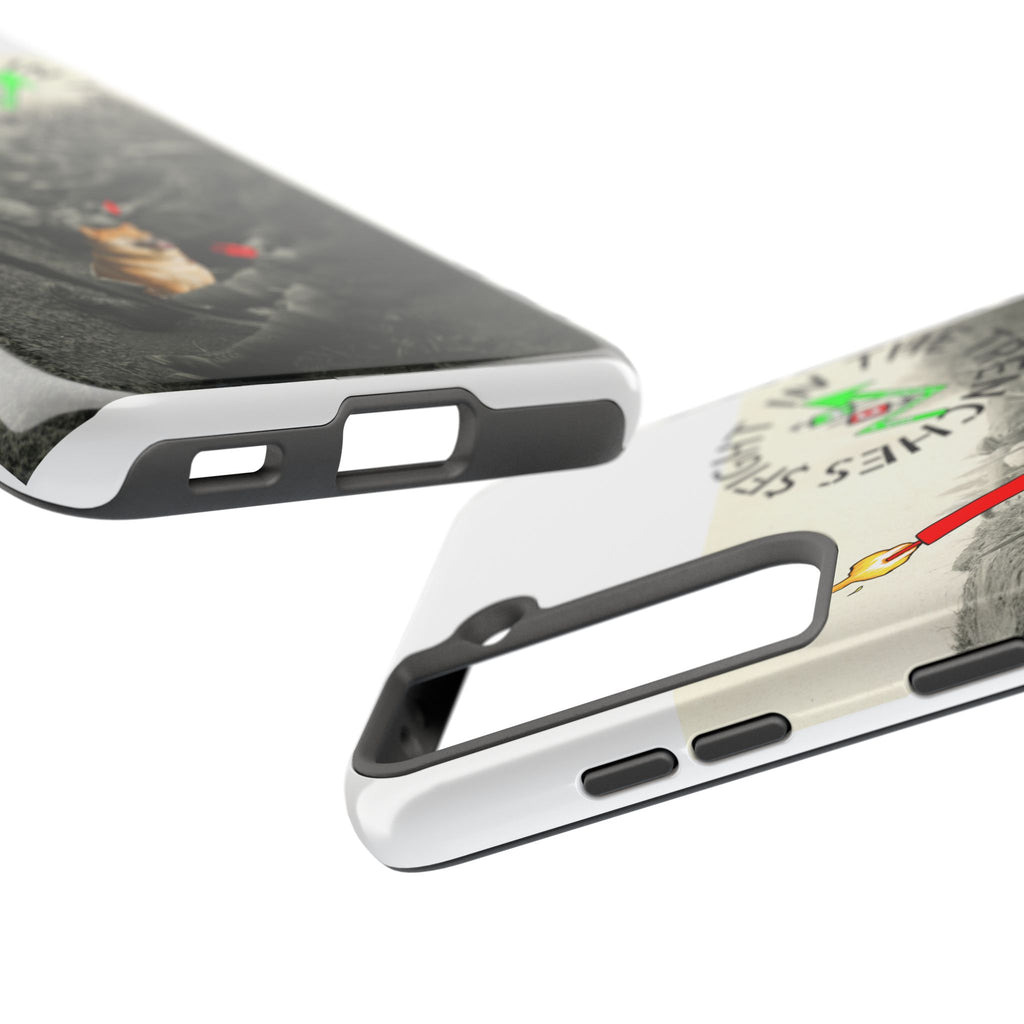 The Trenches Tough Phone Case — Crypt Apparel Trench Dog & Candle Design