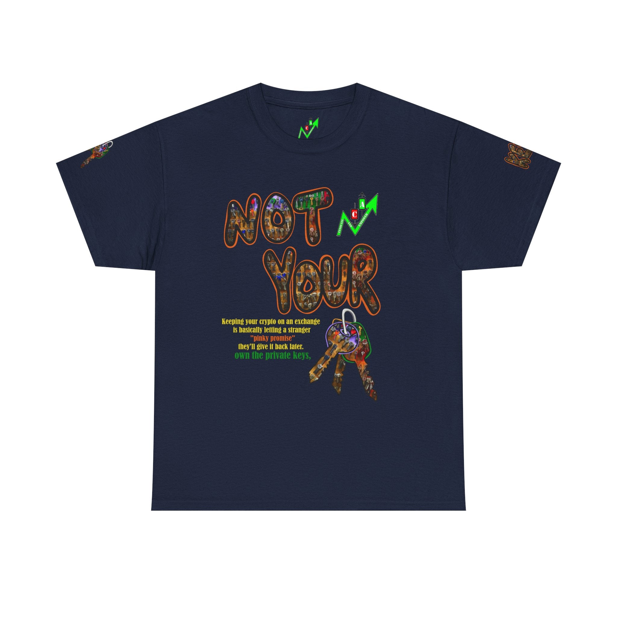 Not Your Keys Graphic Tee — "Crypt Apparel" Statement T-Shirt