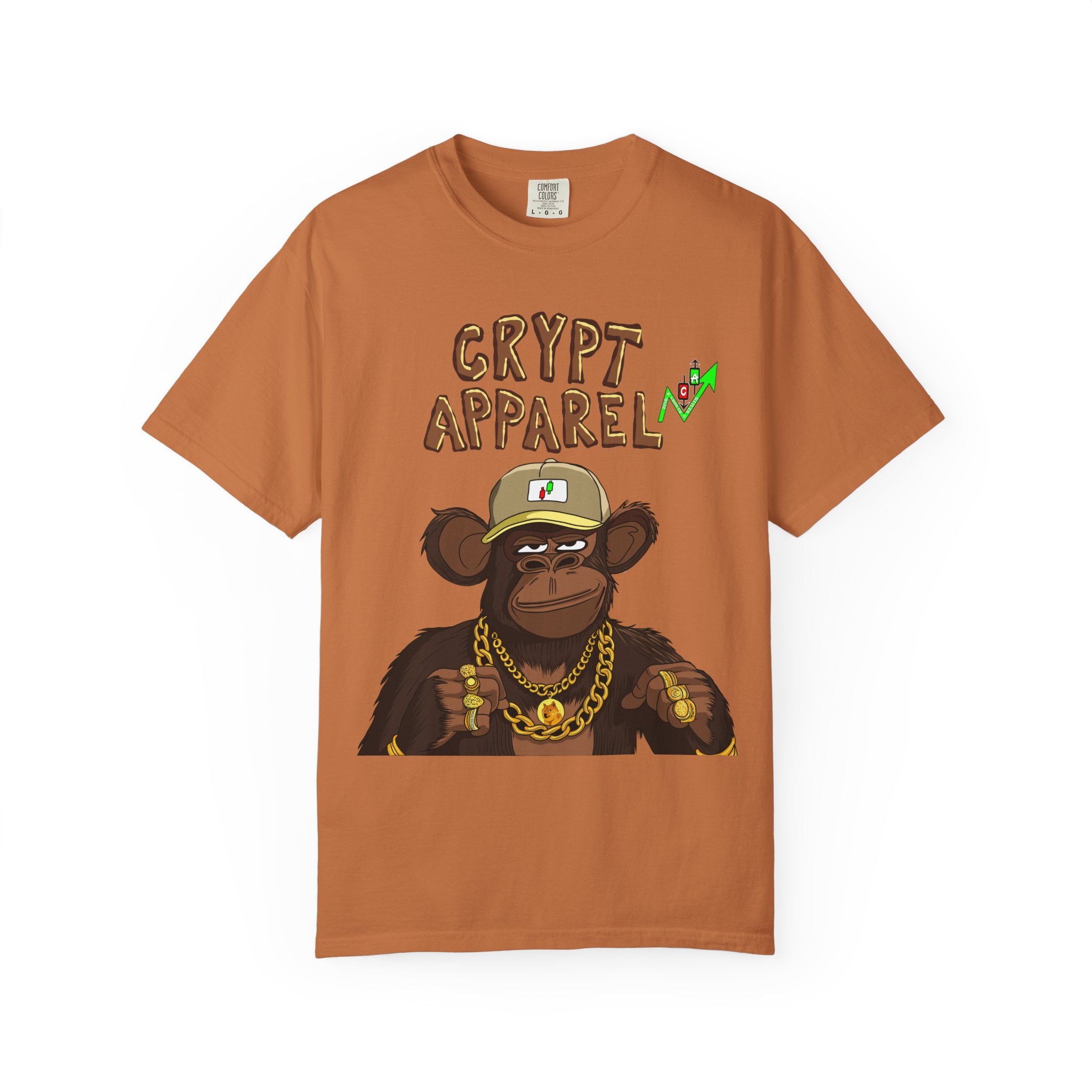 'Low Cap Ape' Graphic T-Shirt — Crypt Apparel Crypto Streetwear