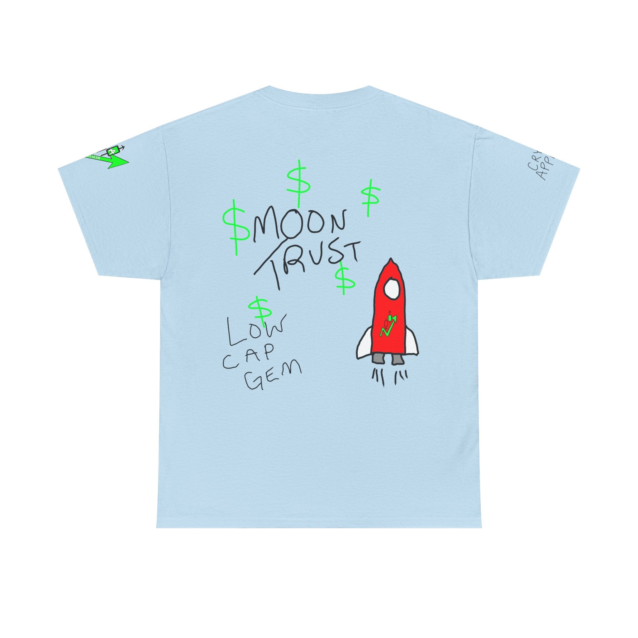 Crypto on Clarence Tee — "Crypt Apparel" / "crypto illiterate" Graphic Shirt