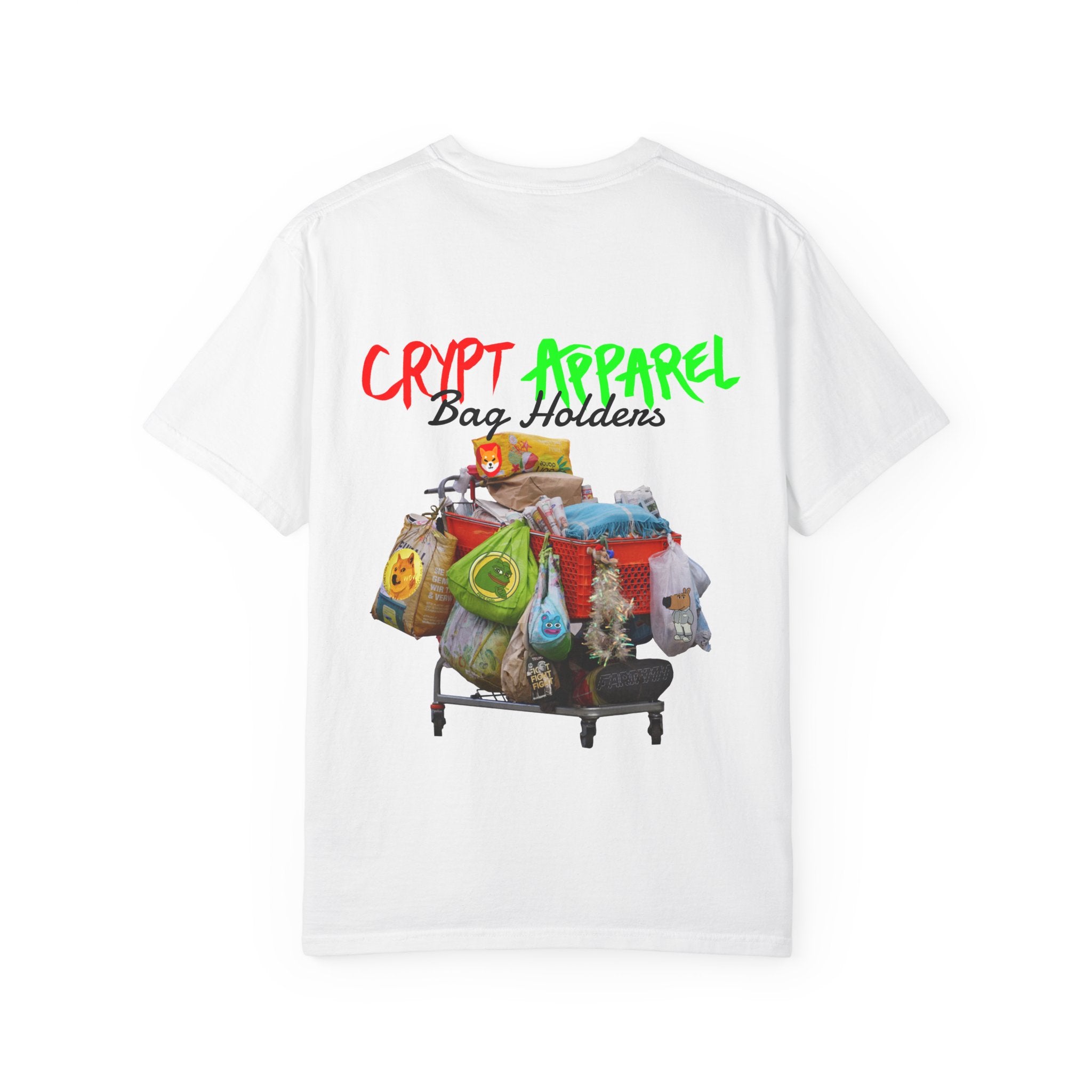 Bag Holders Crypto T-Shirt — 'Crypt Apparel' Graphic Tee