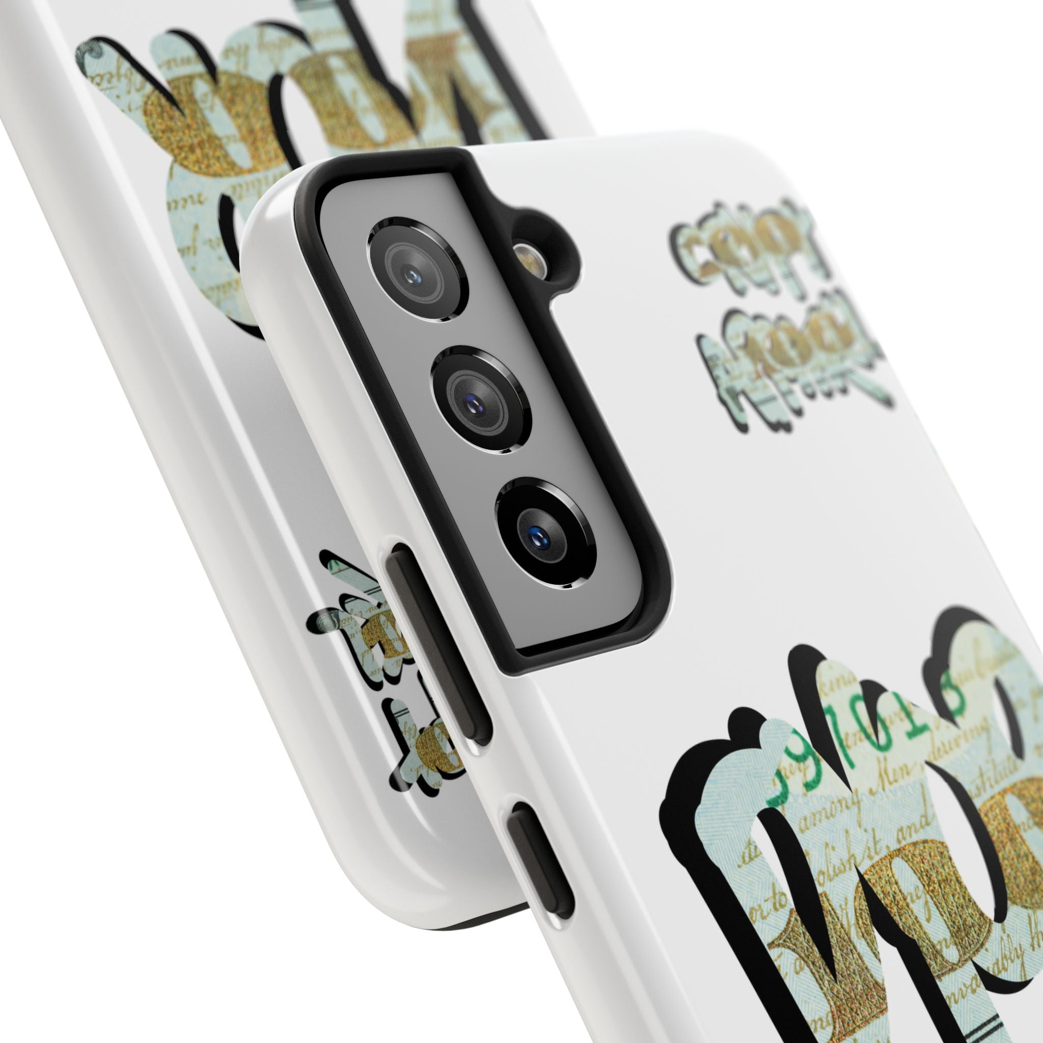 Tough Phone Case — Vintage Money Graffiti "Paper Hodl" Design