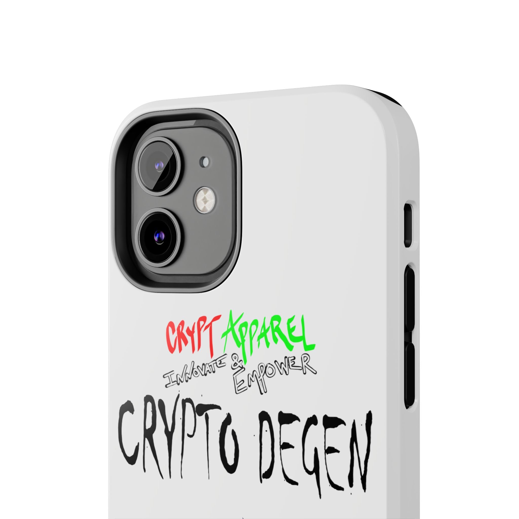 Crypto Degen Tough Phone Case — Cartoon HODL Backpack Design