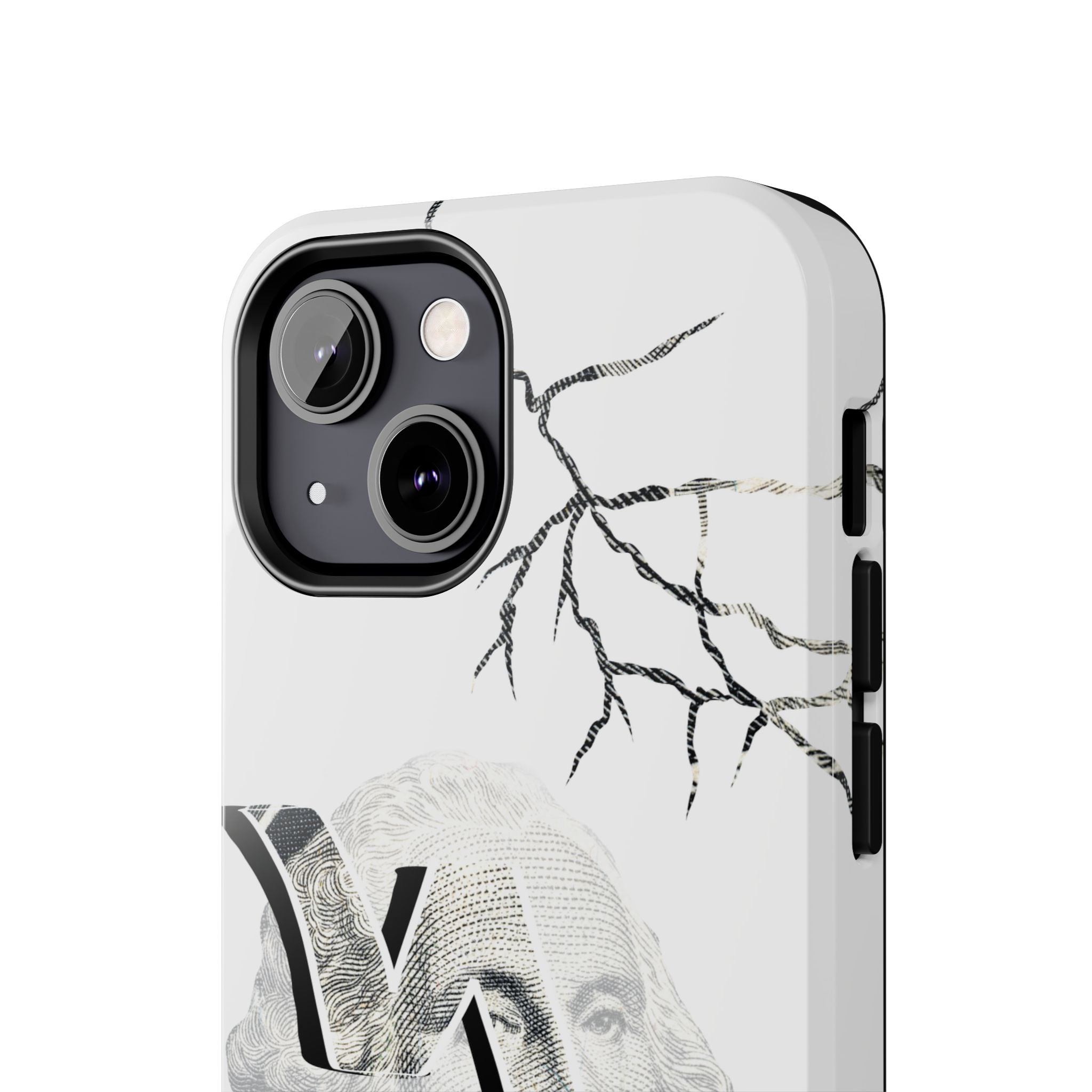 Brokenomics Crypto Tough Phone Case — 'Crypt Apparel' Cracked Dollar Graphic Protective Cover
