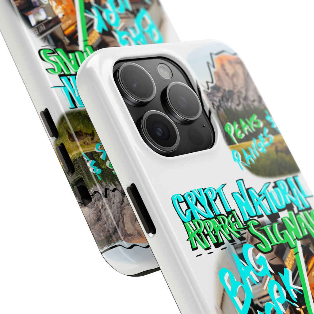 Natural Signals Tough Phone Case — Crypt Apparel Street Collage Design