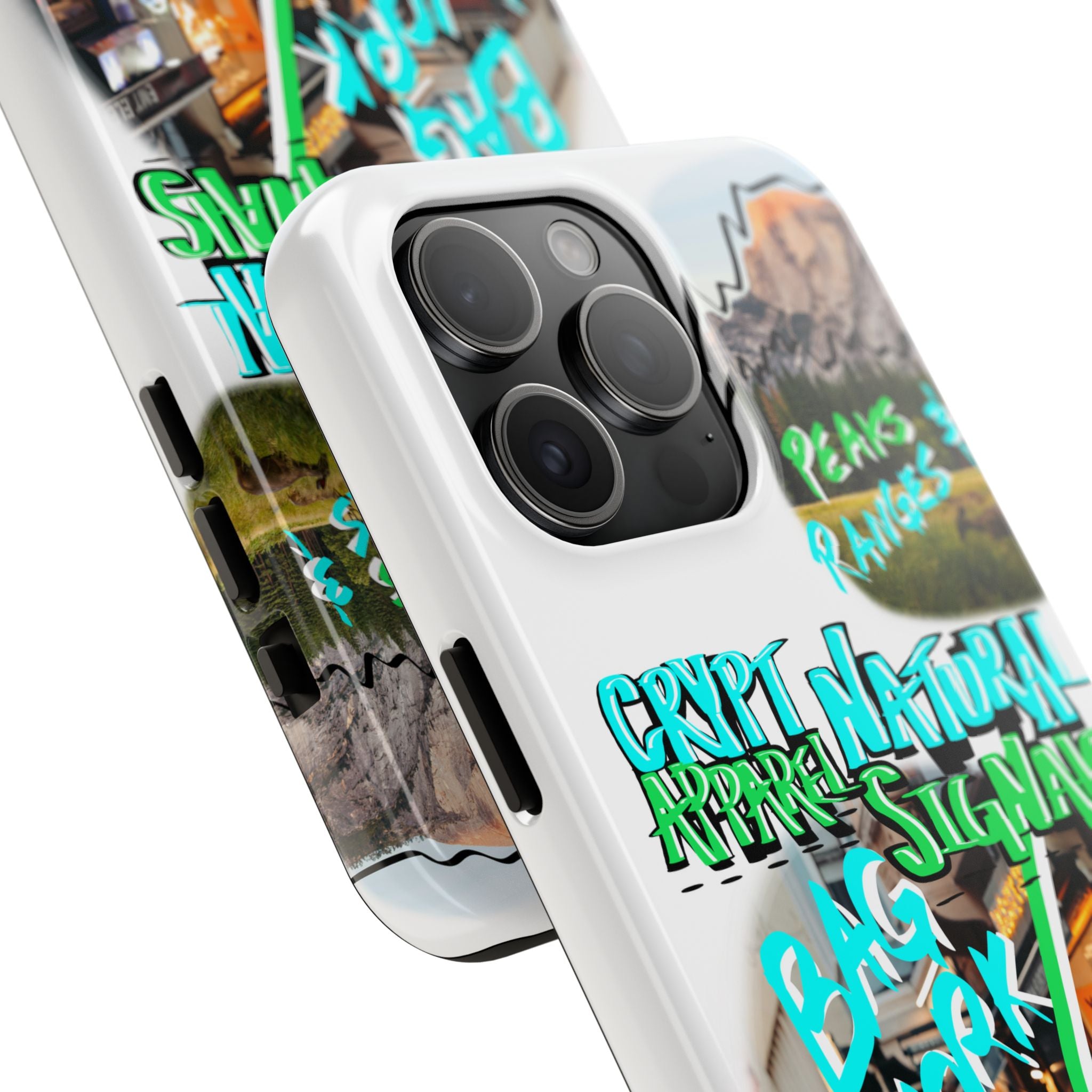 Natural Signals Tough Phone Case — Crypt Apparel Street Collage Design