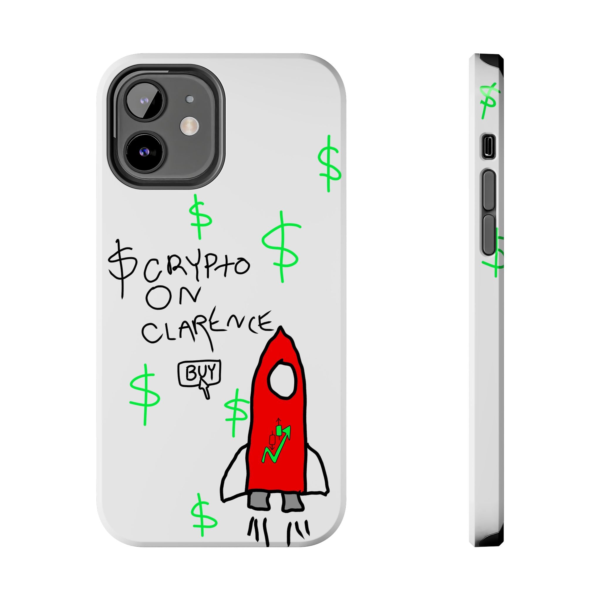 Crypto On Clarence Phone Case — Crypt Apparel Degen Design