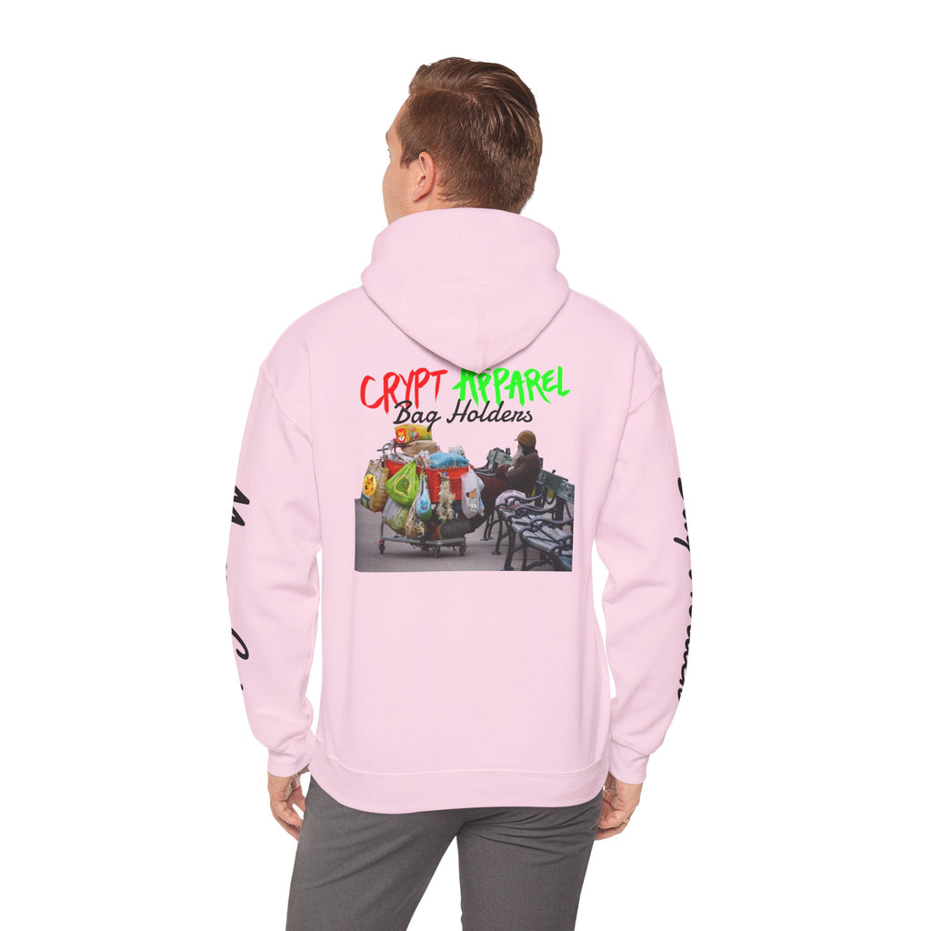 Bag Holders Meme Coin Crypto Hoodie — 'Crypt Apparel' Meme Coin Art