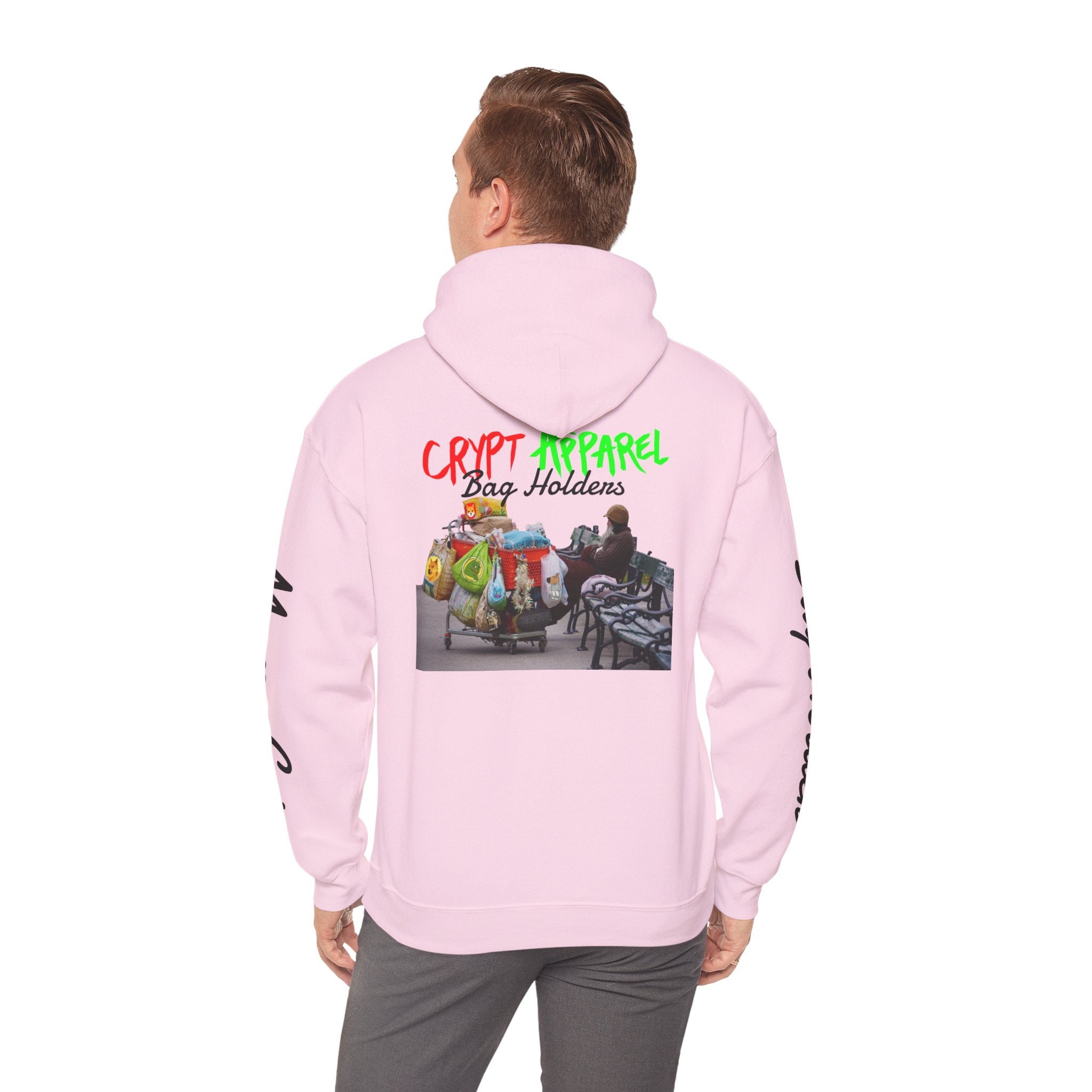 Bag Holders Meme Coin Crypto Hoodie — 'Crypt Apparel' Meme Coin Art